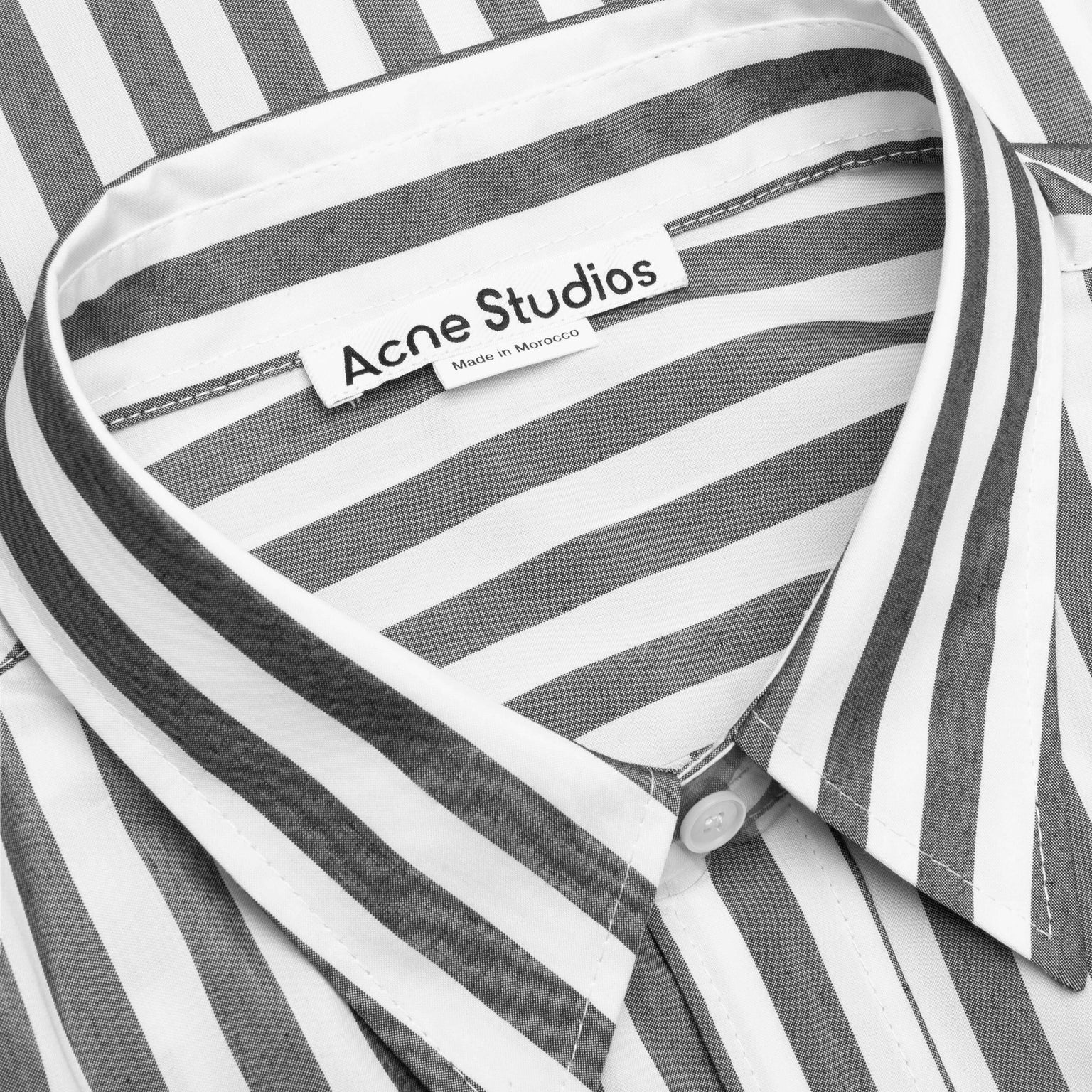 STRIPE BUTTON UP SHIRT - BLACK/WHITE - 3