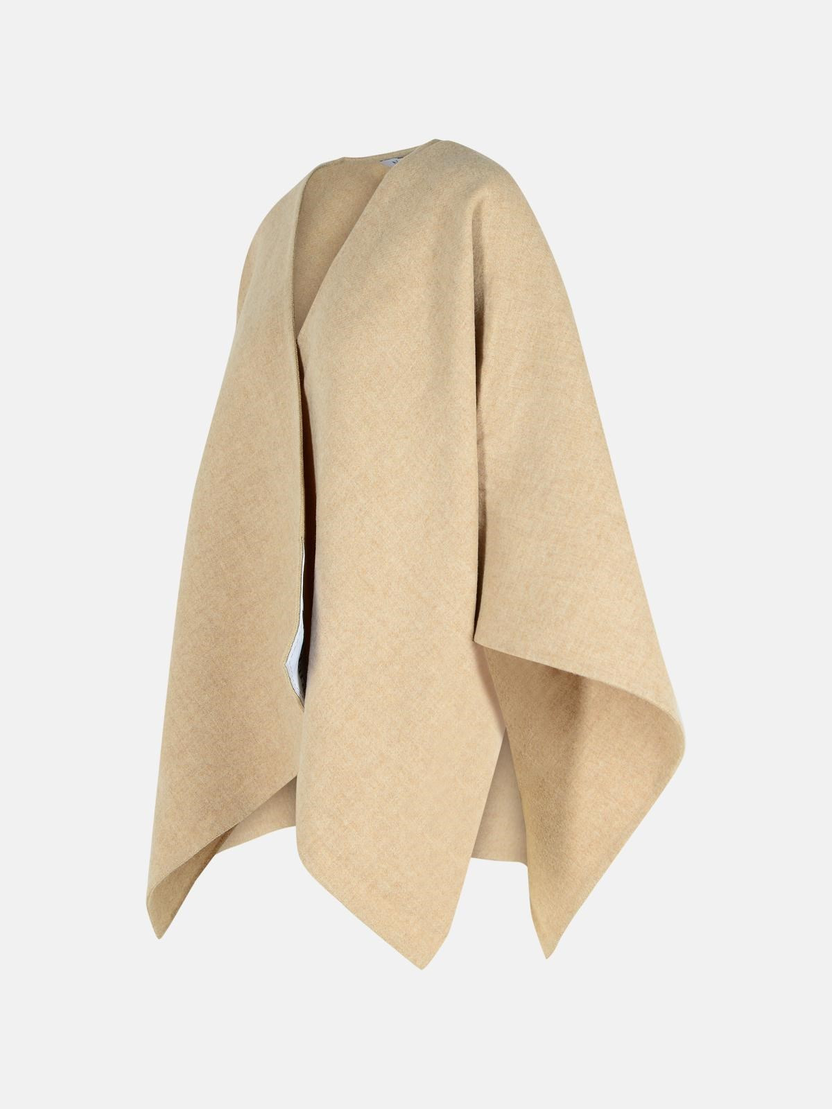 'SERRA' ALPACA SAND BLEND SHAWL - 2