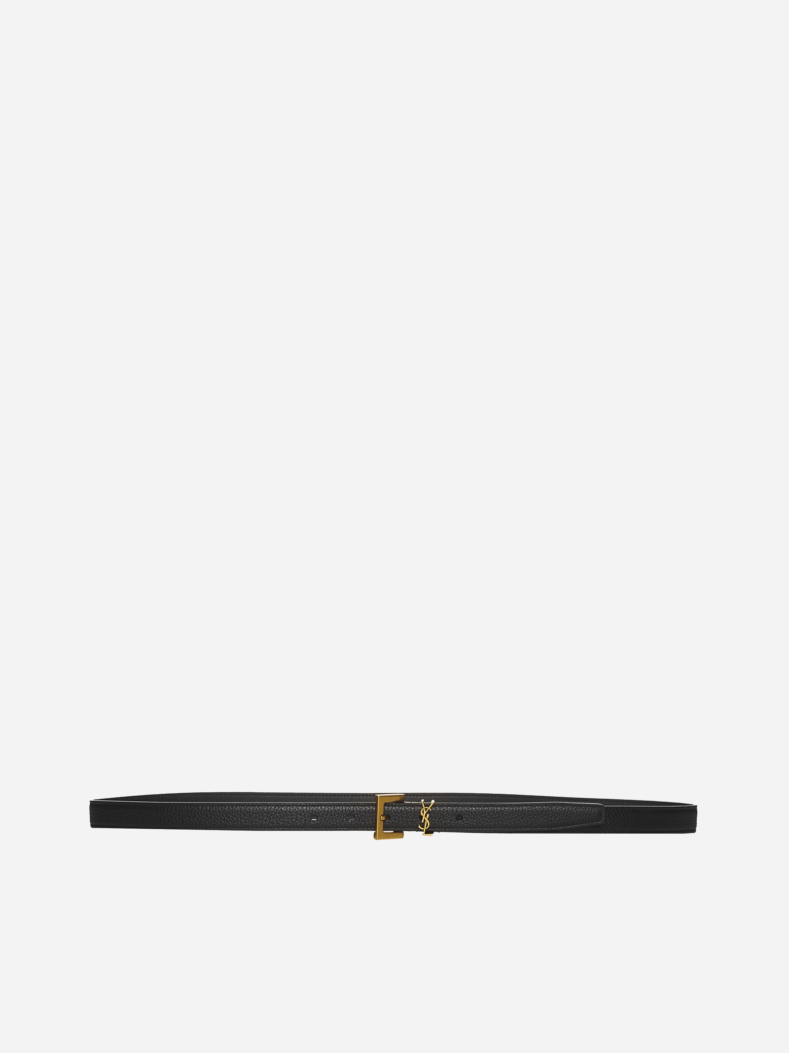 YSL logo leather belt - 1