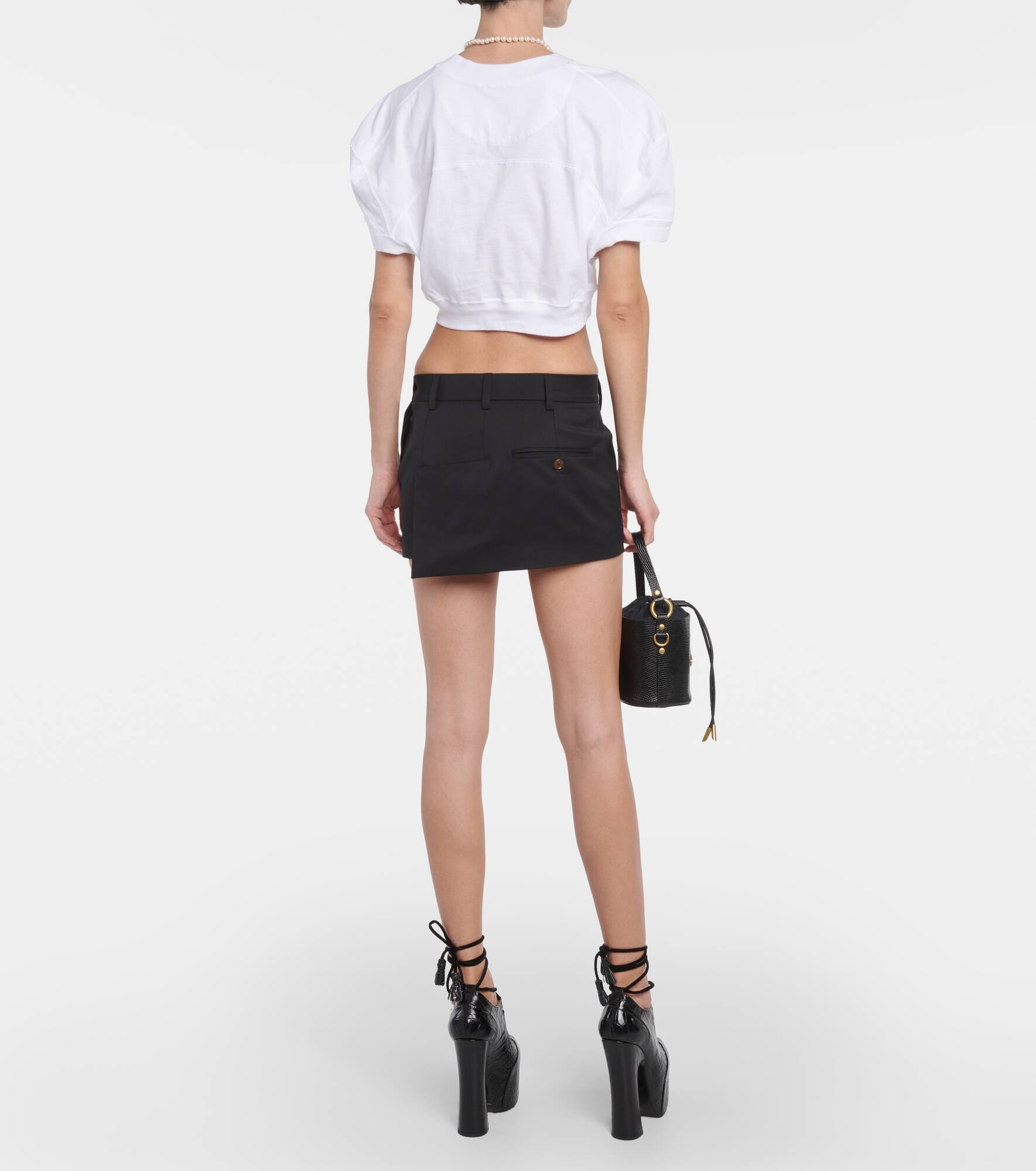 Orb cropped cotton jersey T-shirt - 3