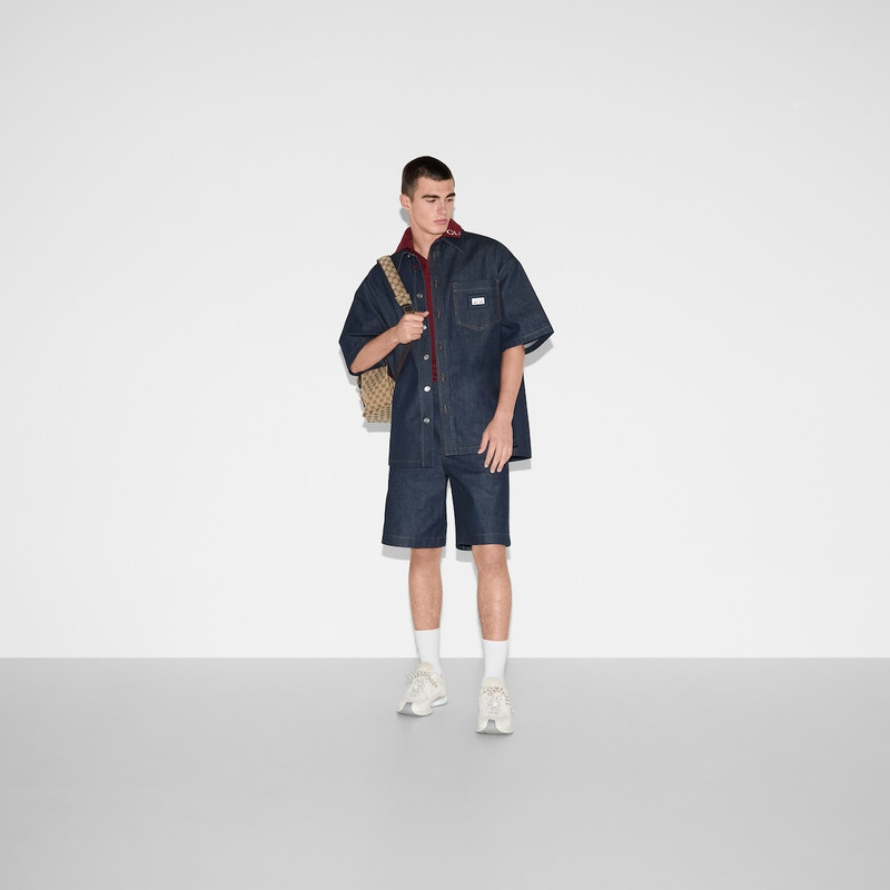 Raw denim bermuda shorts 6