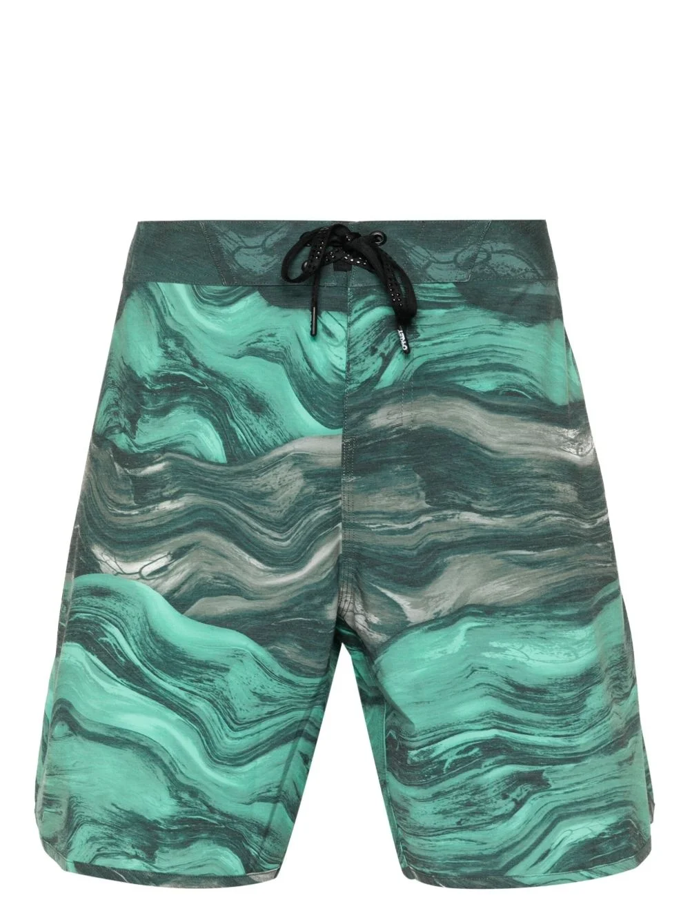 abstract-pattern swim shorts - 1