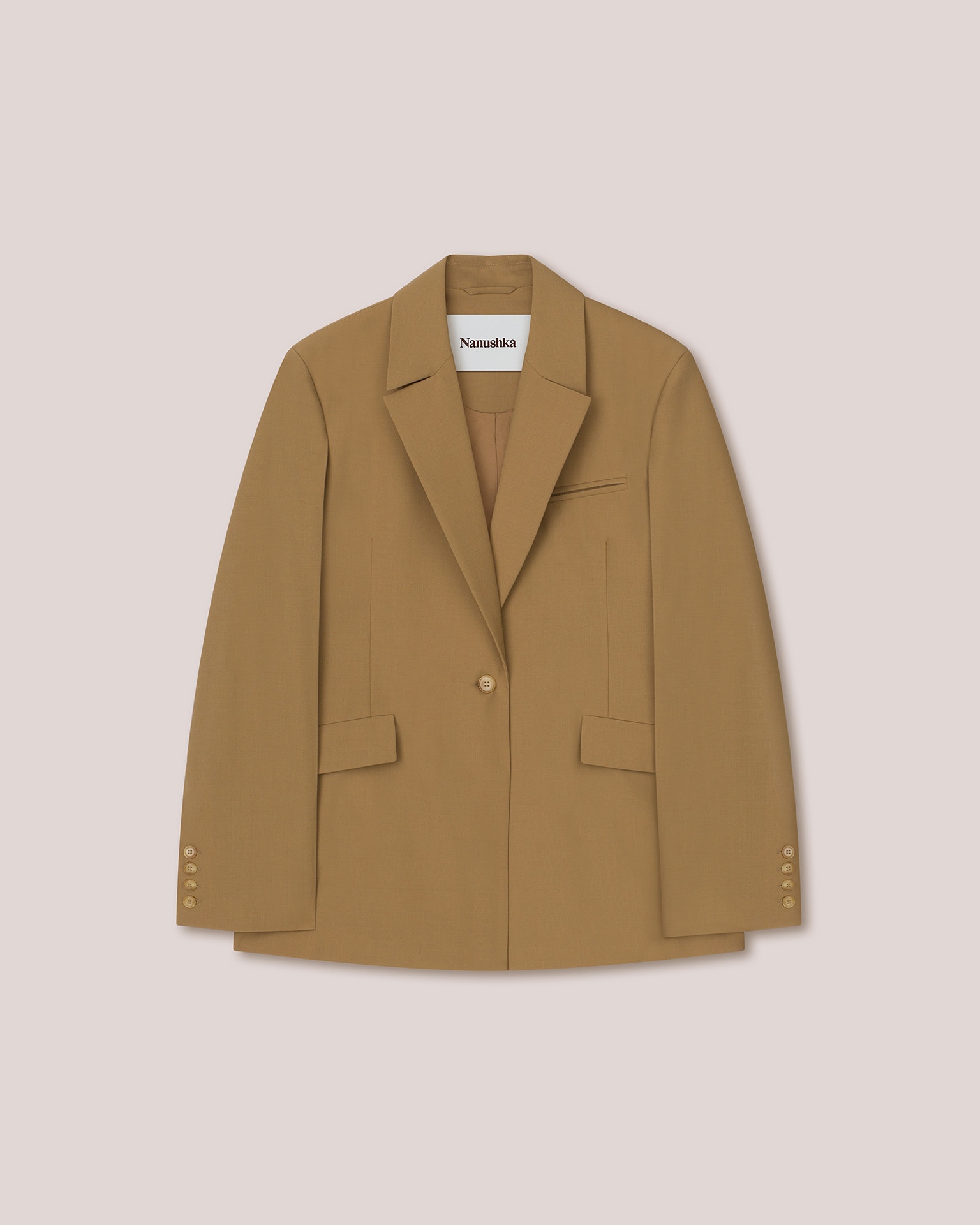 GIEDRE - Slightly summer suiting blazer - Camel - 1