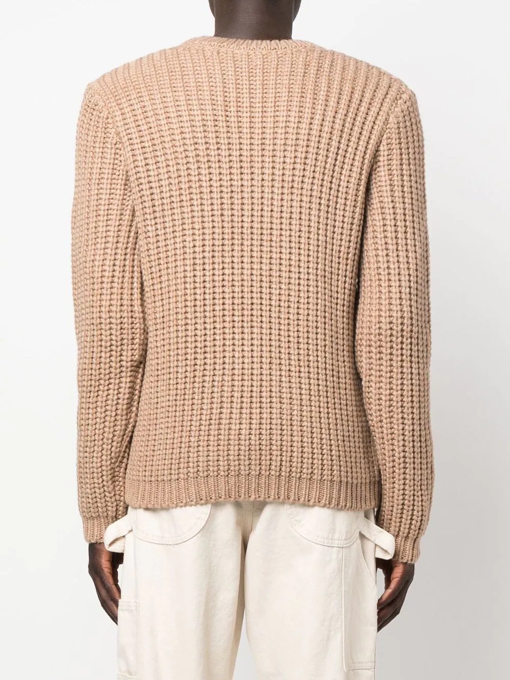 chunky-knit crew-neck jumper - 4