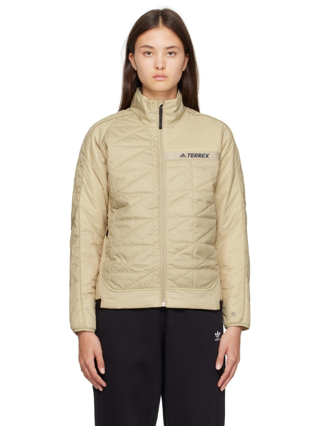 Beige Insulated Jacket - 1