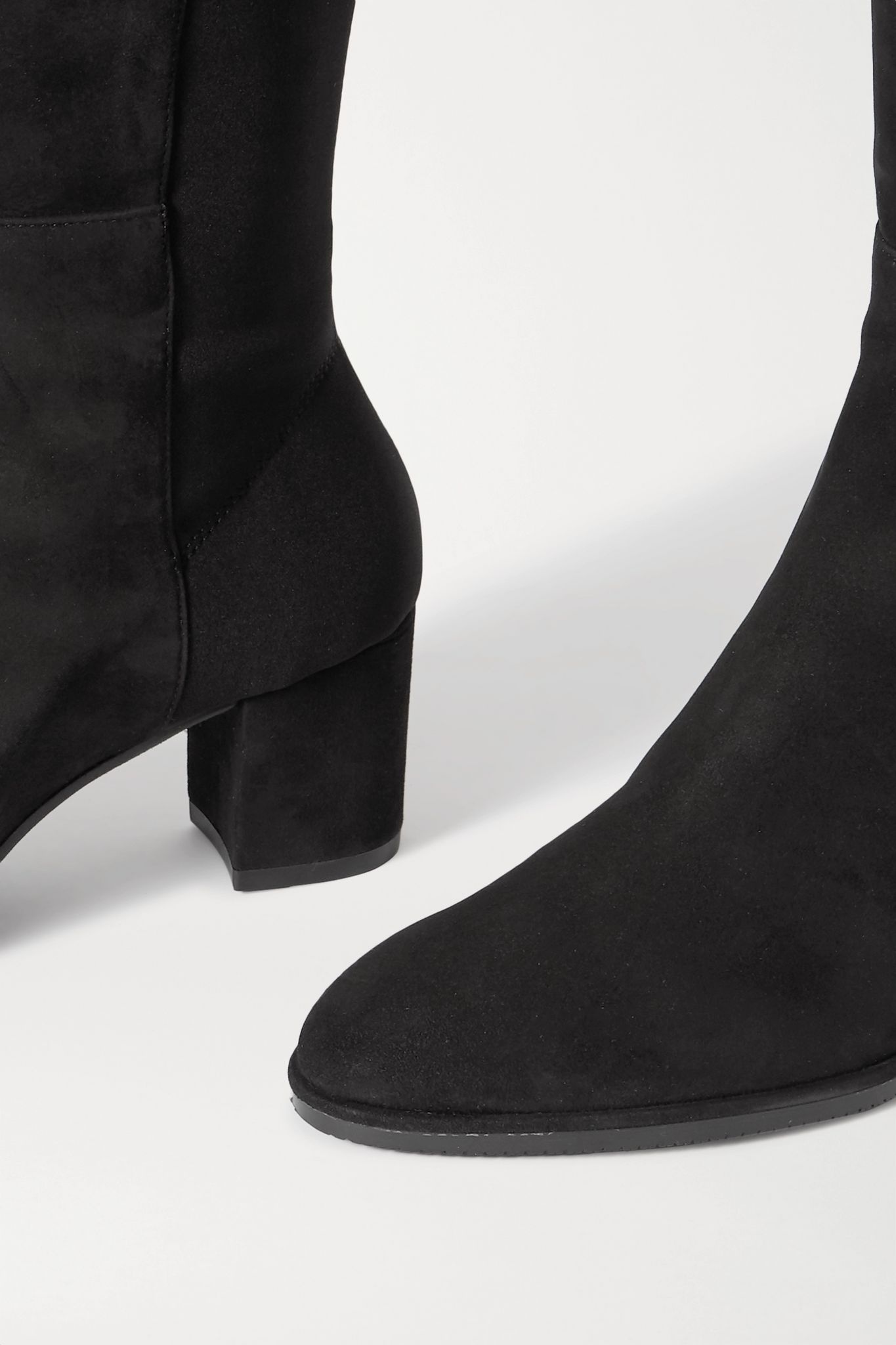 Harper suede and neoprene knee boots - 4