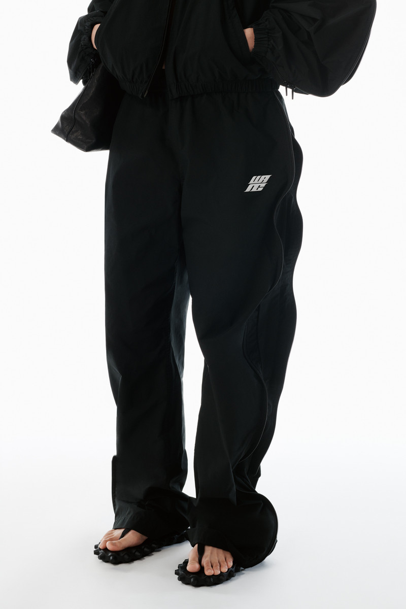 black logo drawcord track pants 3
