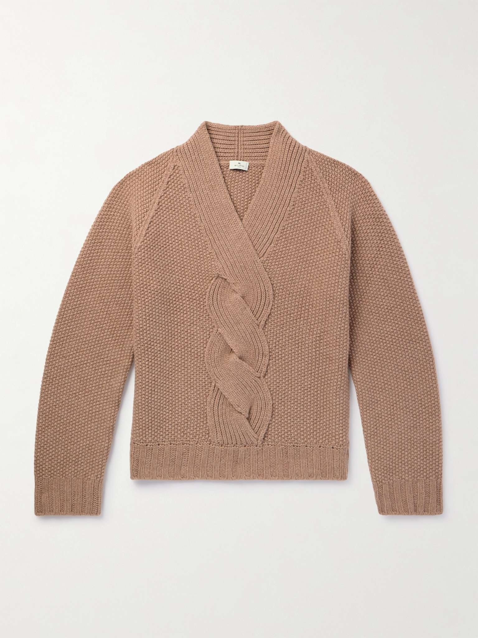 Cable-Knit Wool Sweater - 1