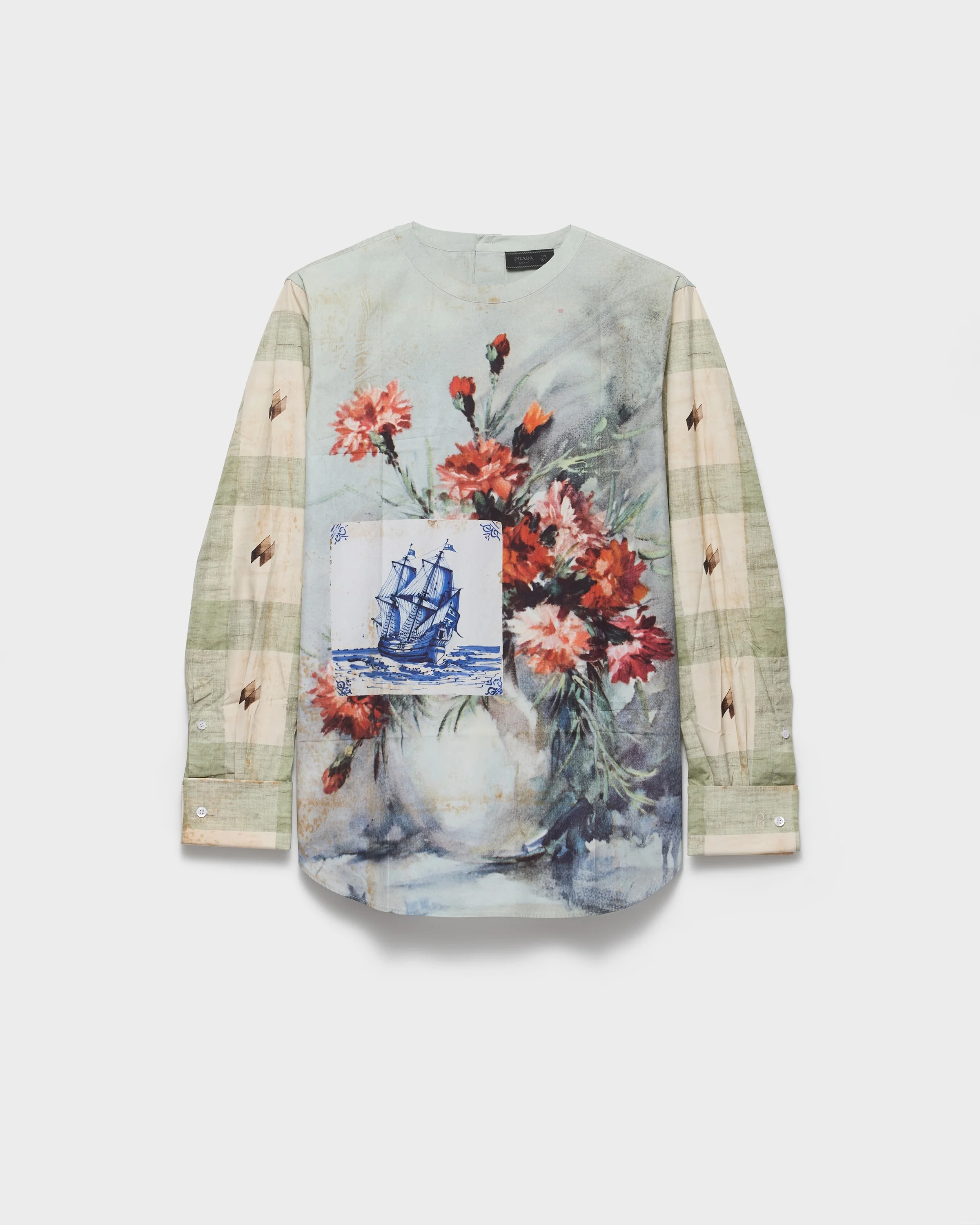 Printed cotton shirt - 1