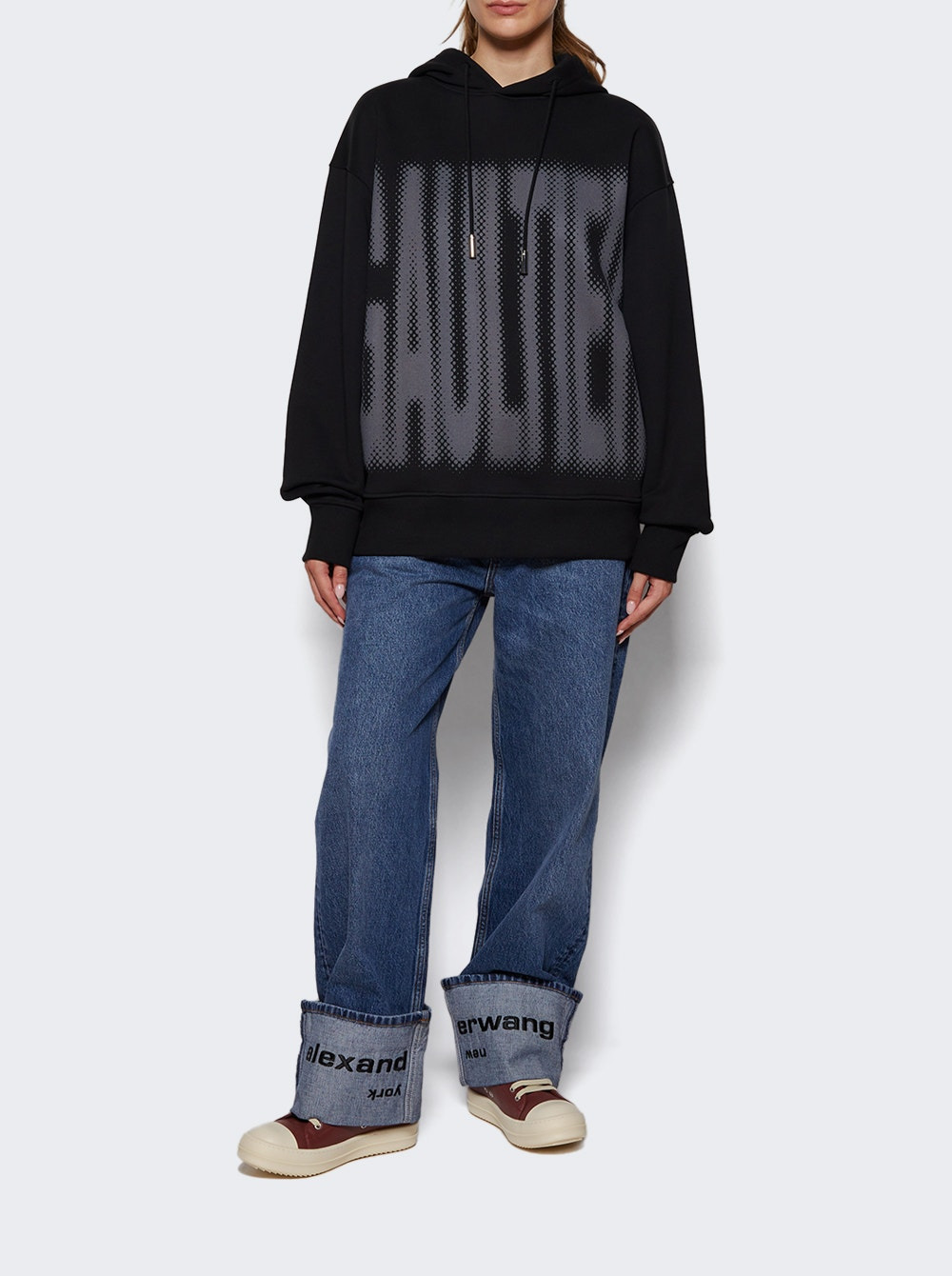 Printed Hoodie Black - 5