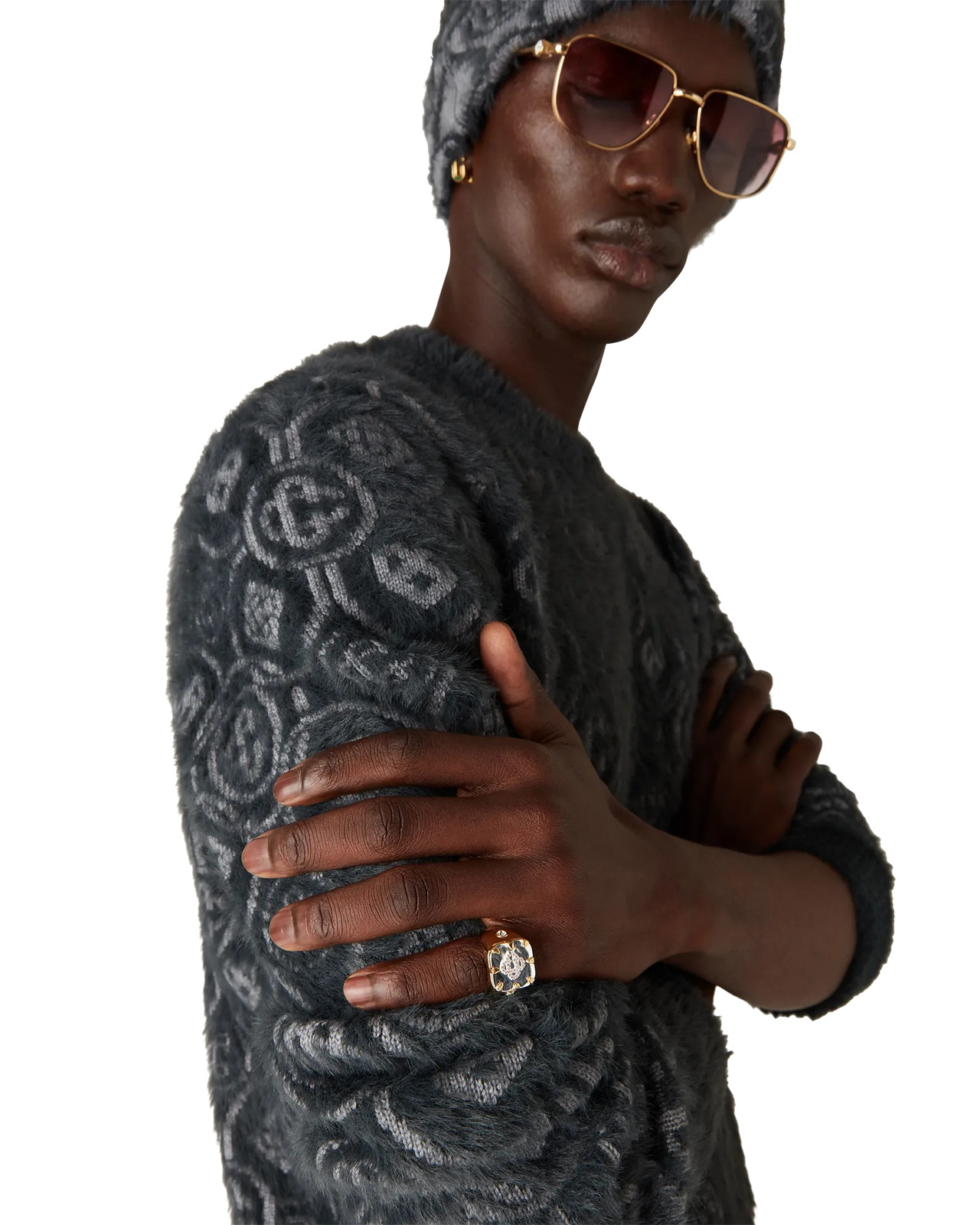 CC Logo Signet Ring | Casablanca Paris - 3