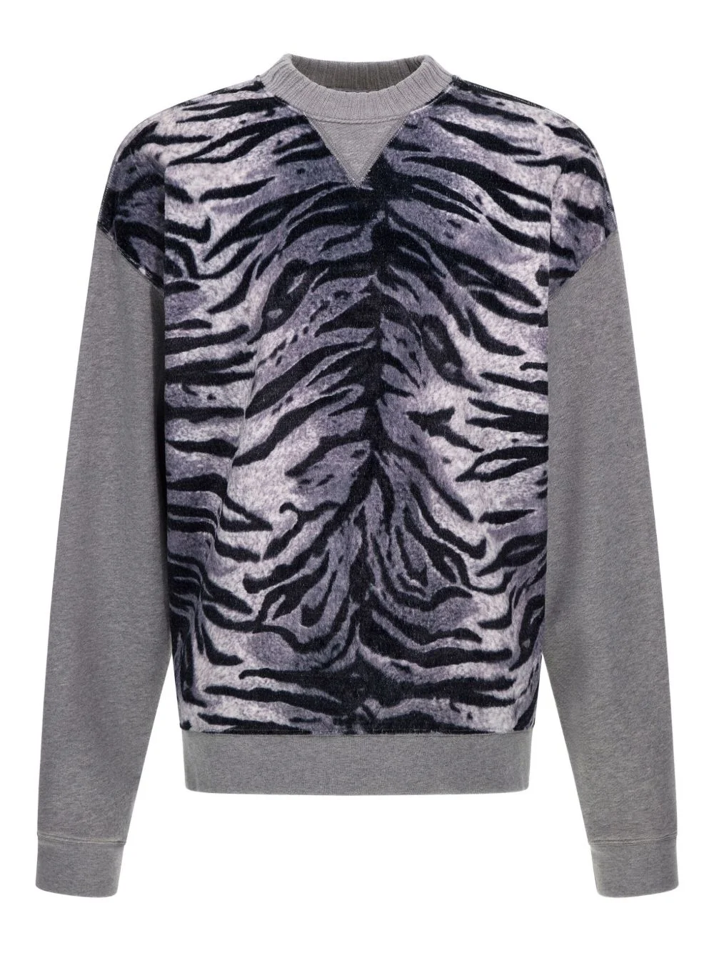 zebra-print sweatshirt - 1