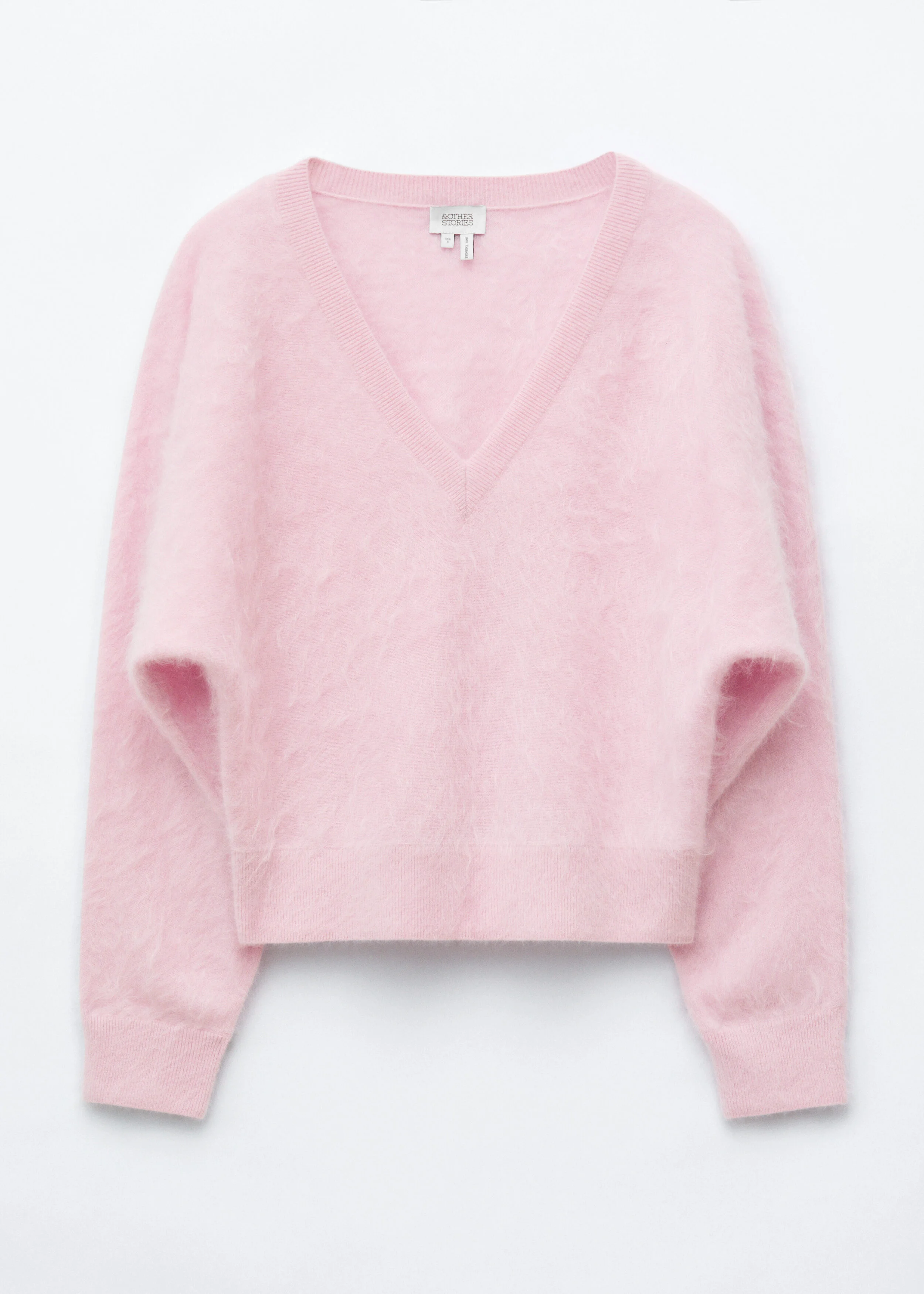 Brushed Cashmere V-Neck Jumper - 1
