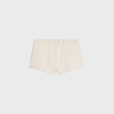CELINE celine paris mini shorts in cotton fleece outlook