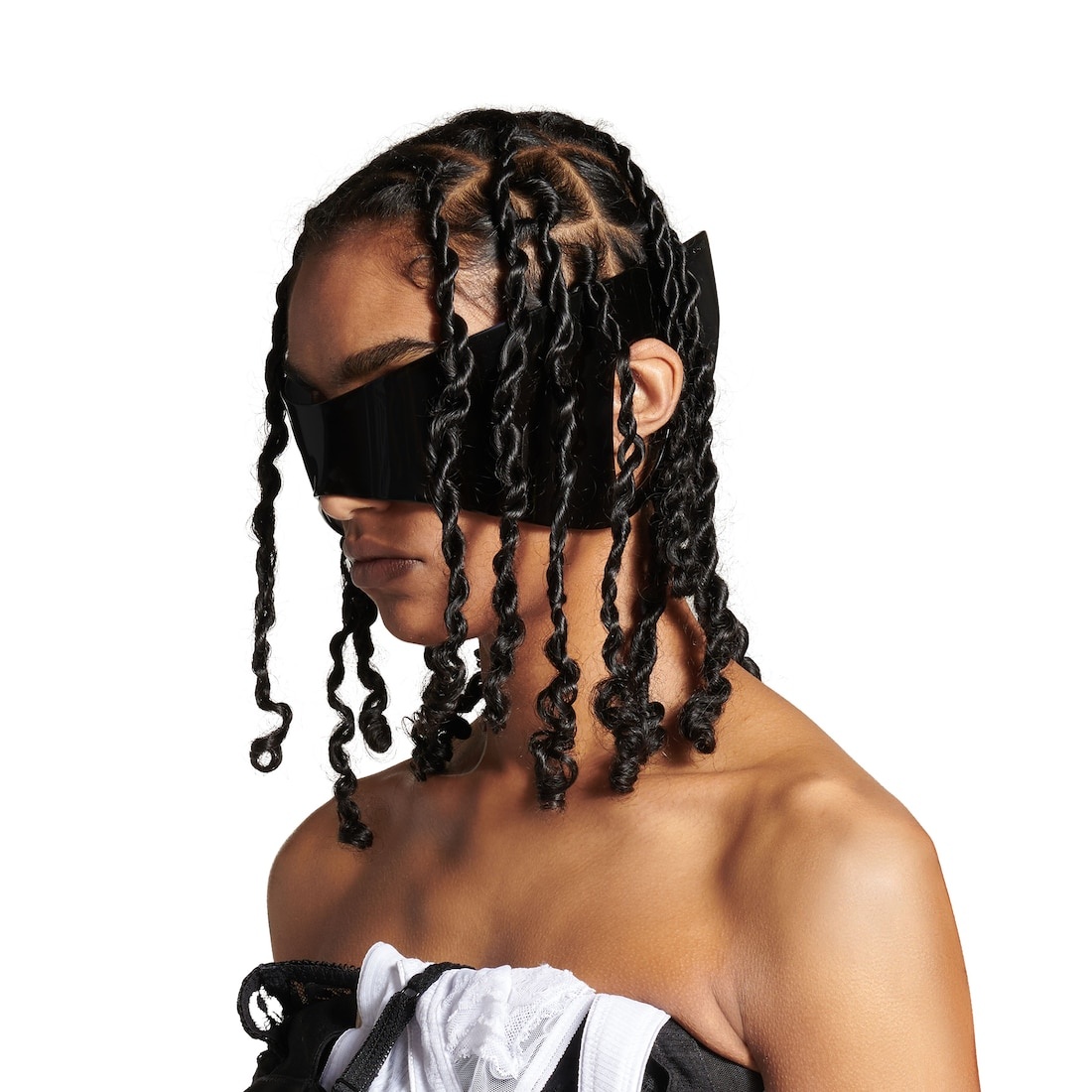 24/7 Mask Sunglasses  in Black - 7