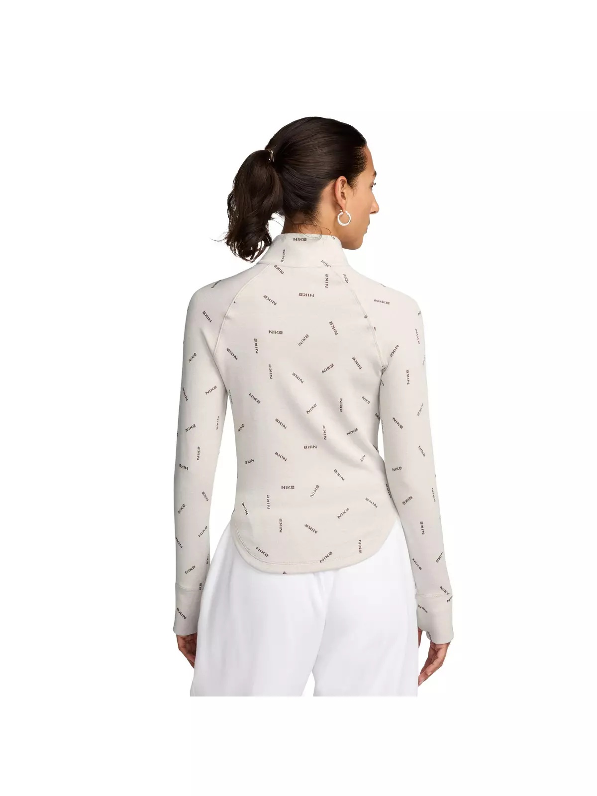 Women's Sportswear Collection Logo Half-Zip Long-Sleeve Top - 2