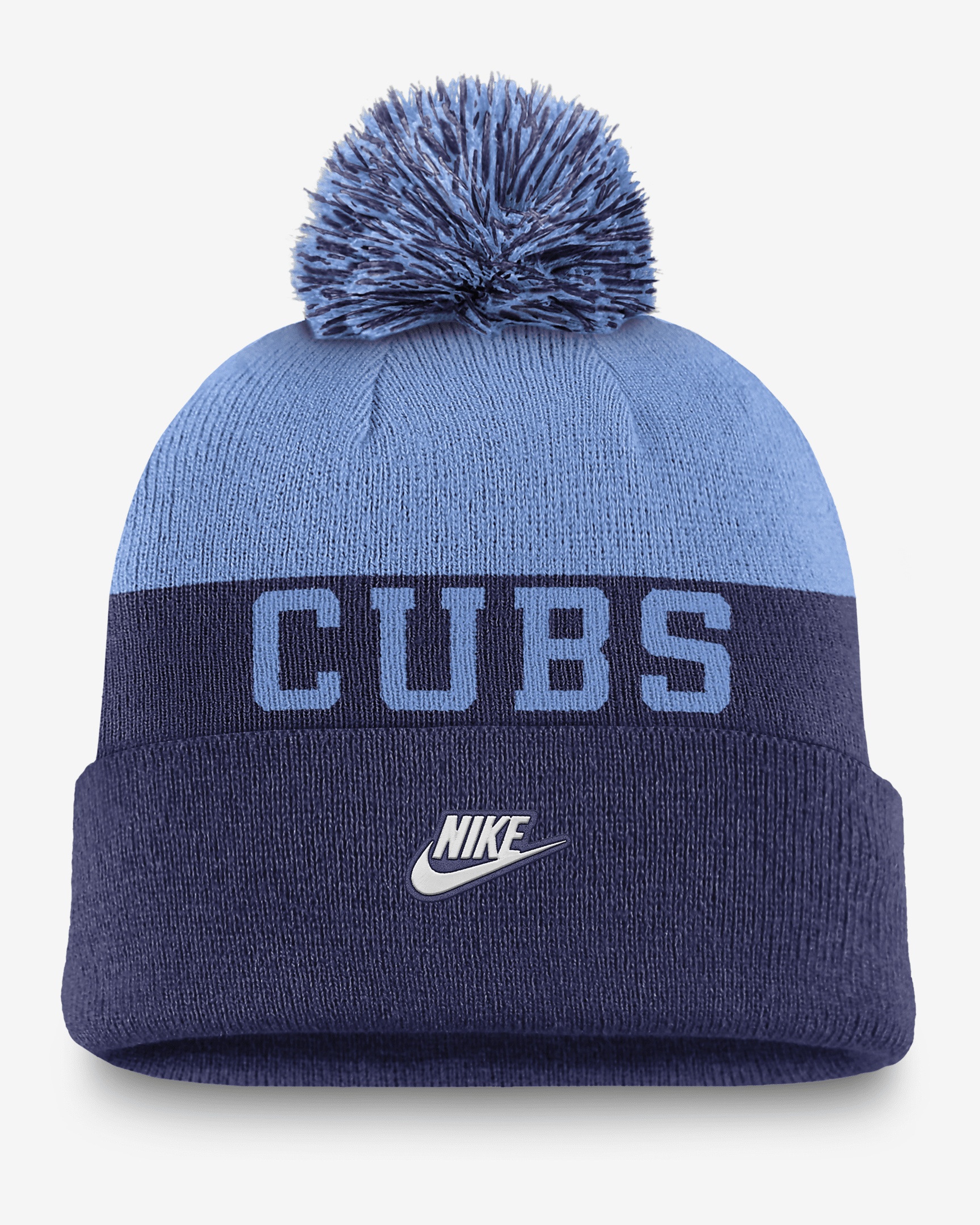 Chicago Cubs Rewind Peak Men's Nike MLB Cuffed Pom Beanie - 2