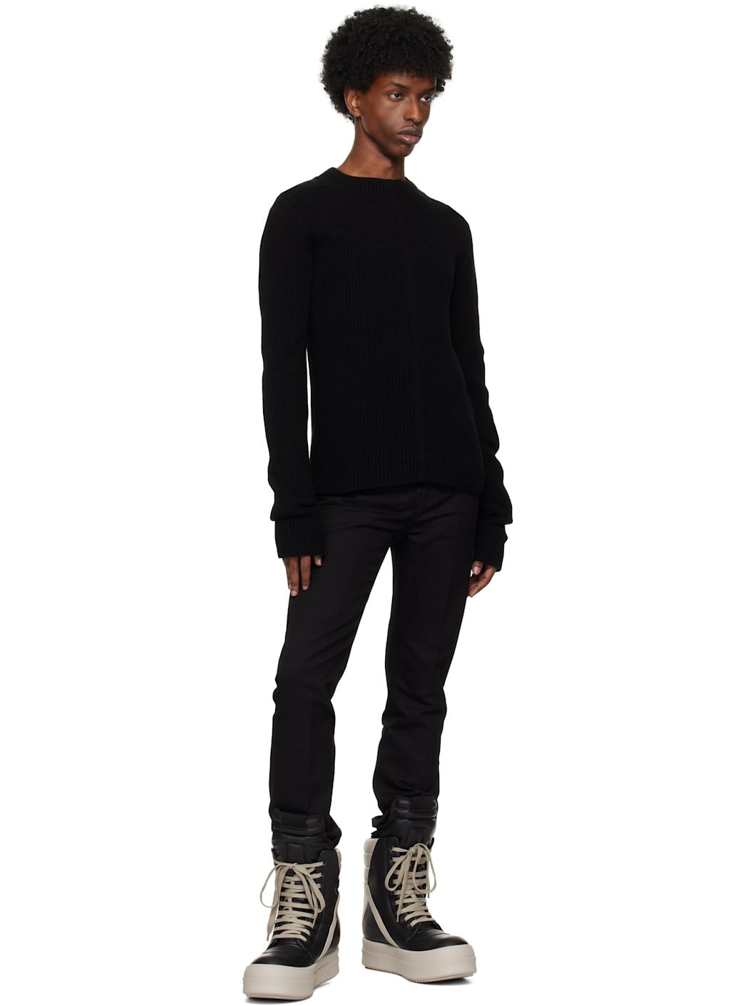 Black & Off-White Porterville Mega Geobasket Sneakers - 5