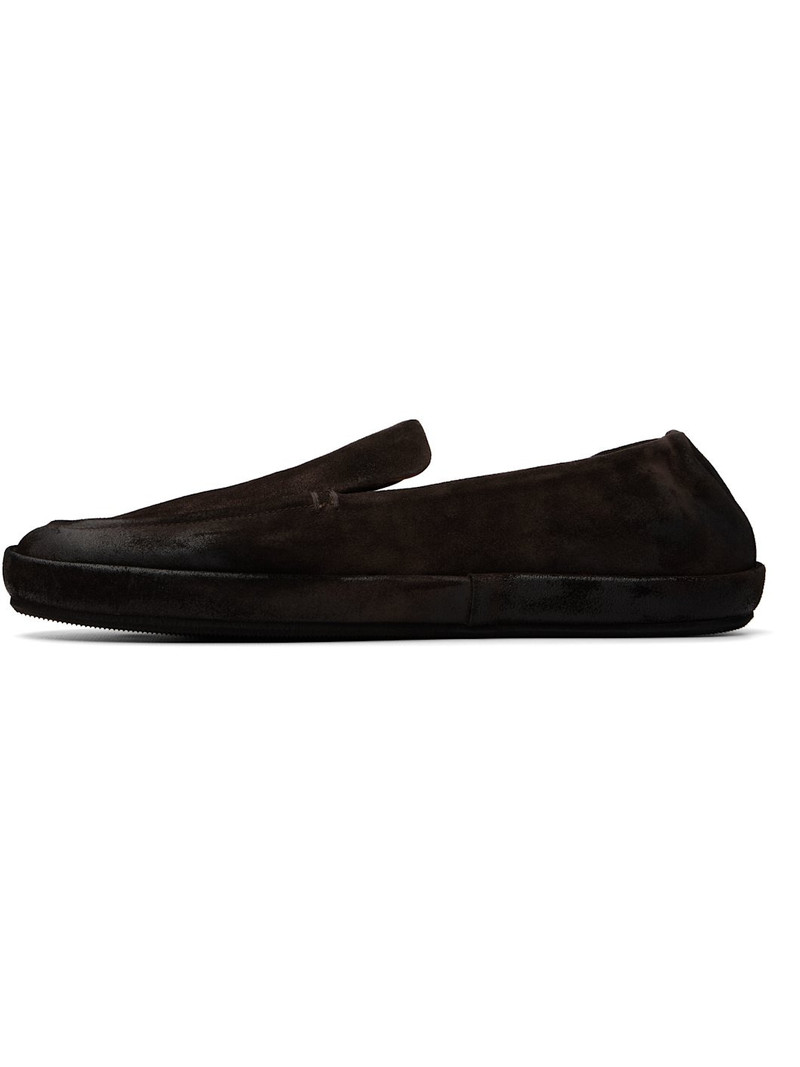 Marsèll Brown Scatopelle Suede Loafers outlook