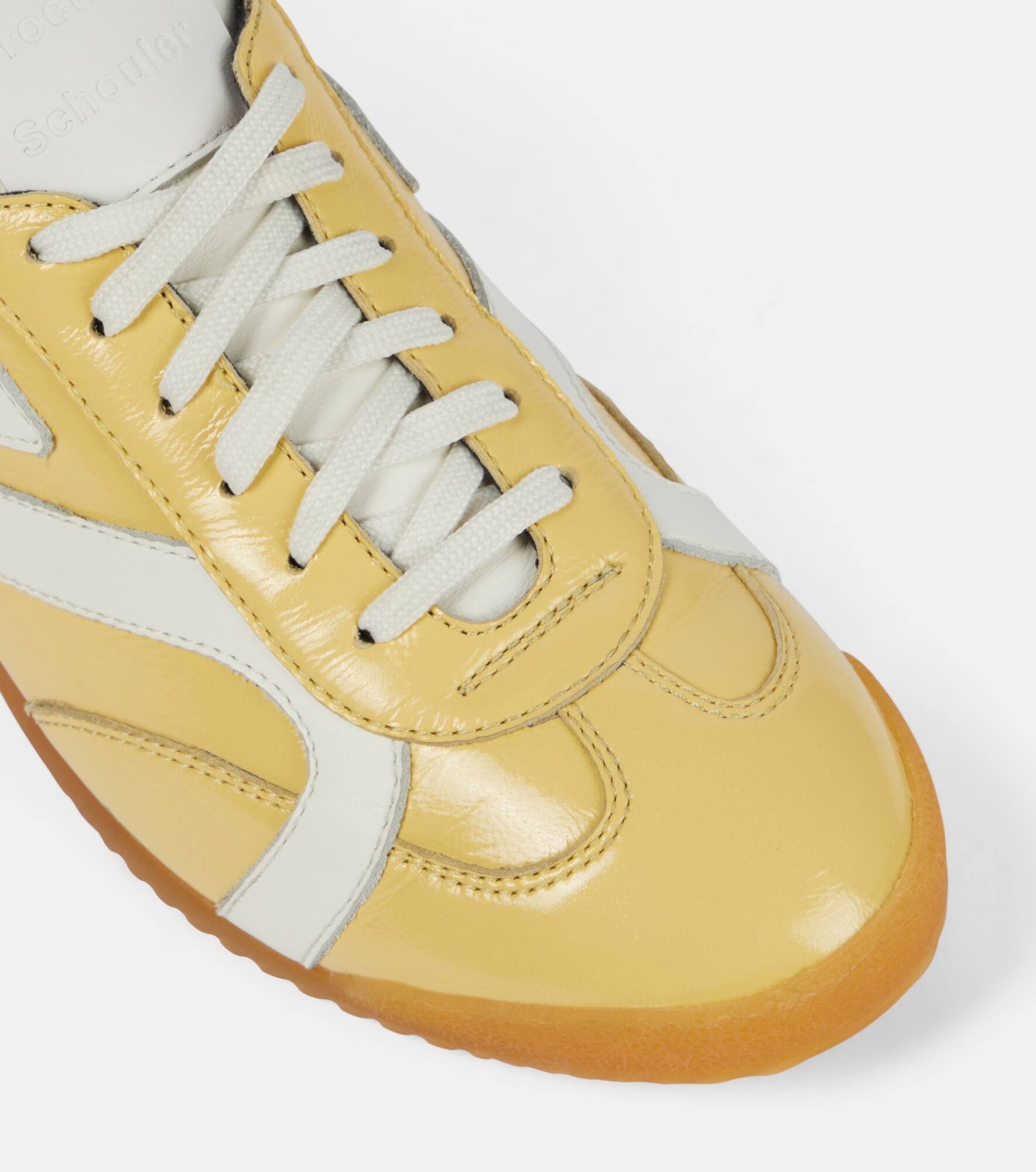 Track suede-trimmed leather sneakers - 5
