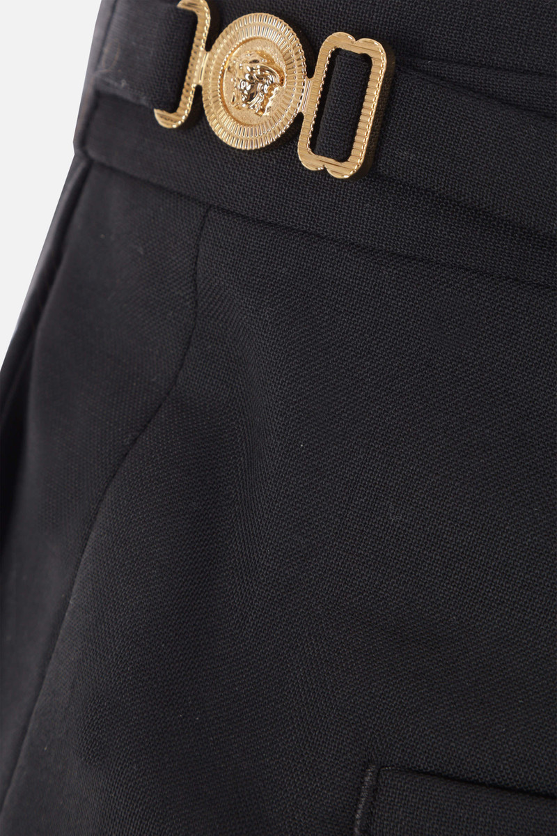 WOOL PANTS WITH MEDUSA BUCKLE 4