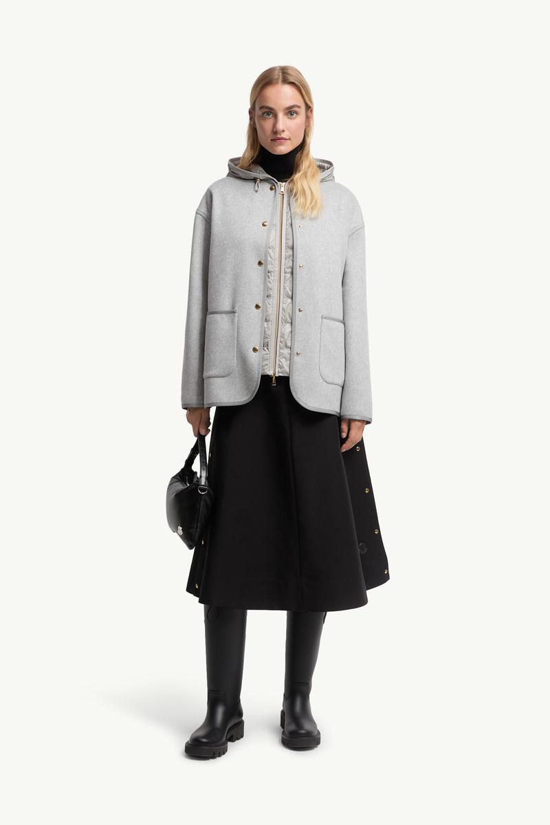 Moncler Reposse 3-in-1 Wool & Cashmere Short Down Jacket outlook
