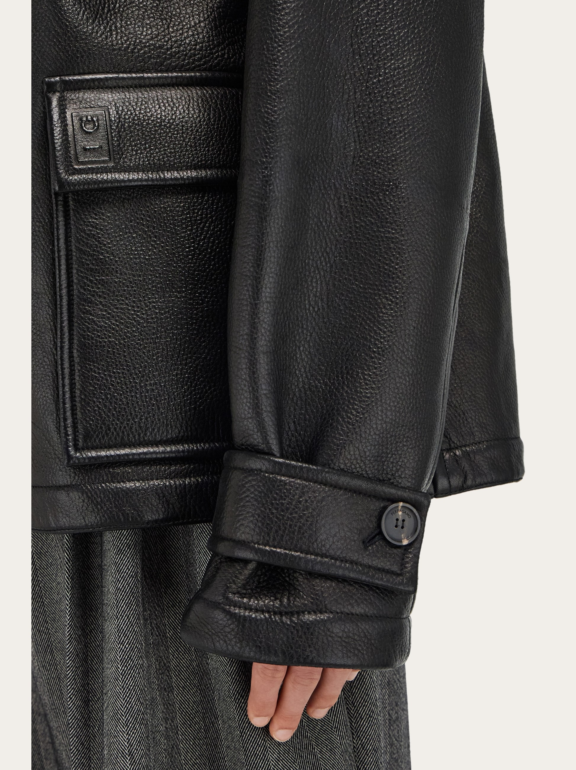 Deerskin padded blouson - 9