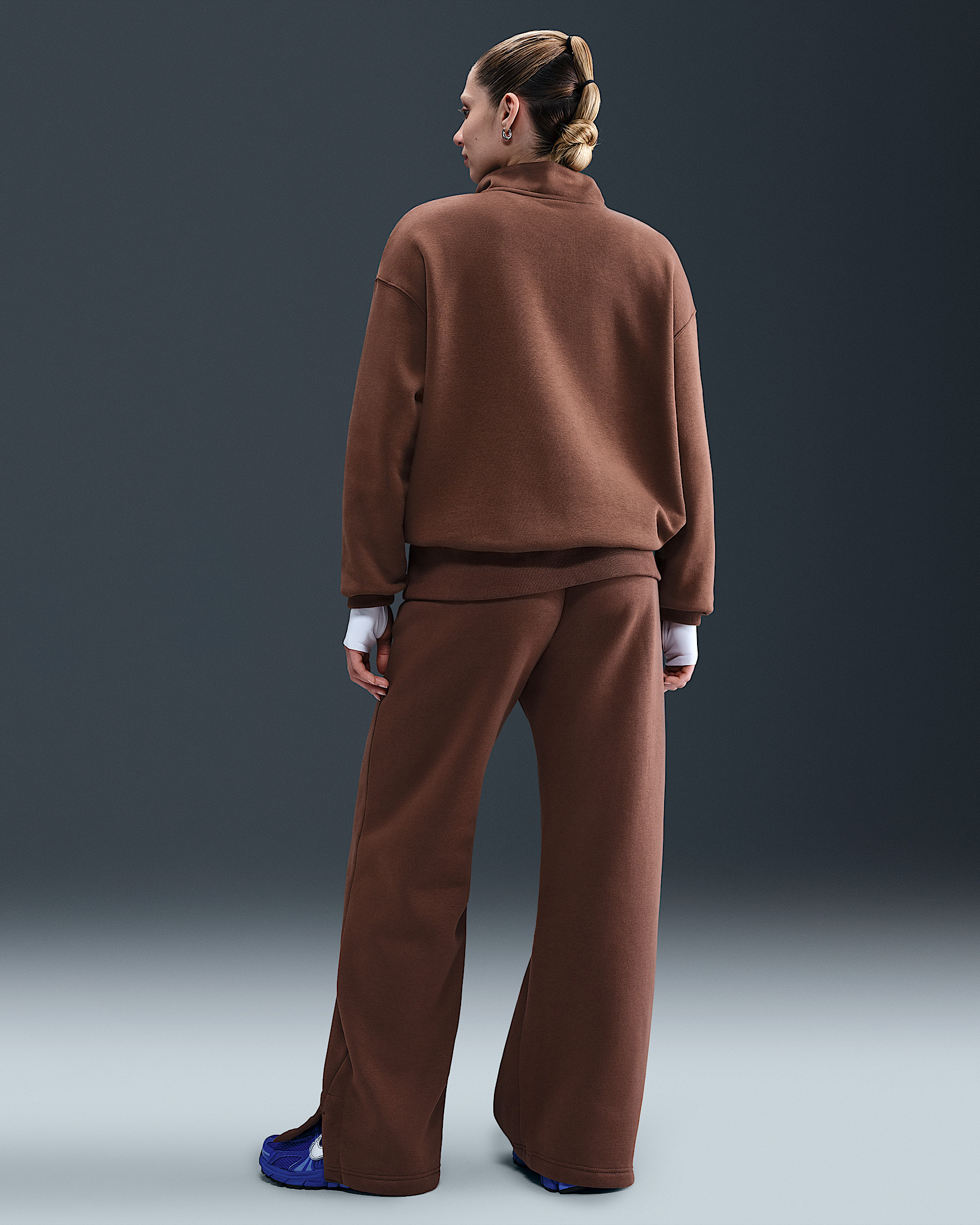 Nike Sportswear Phoenix Fleece Women's High-Waisted Wide-Leg Pants - 4