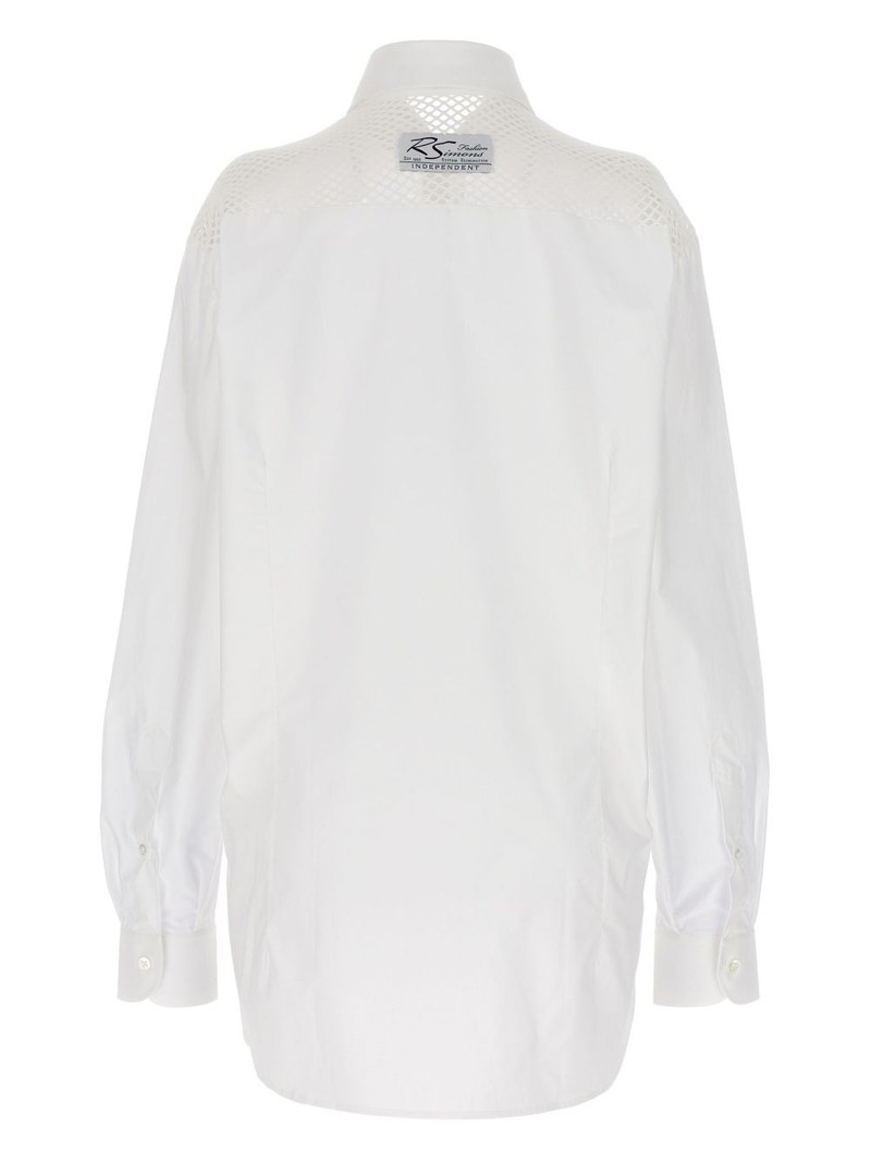 Raf Simons mesh-insert shirt outlook