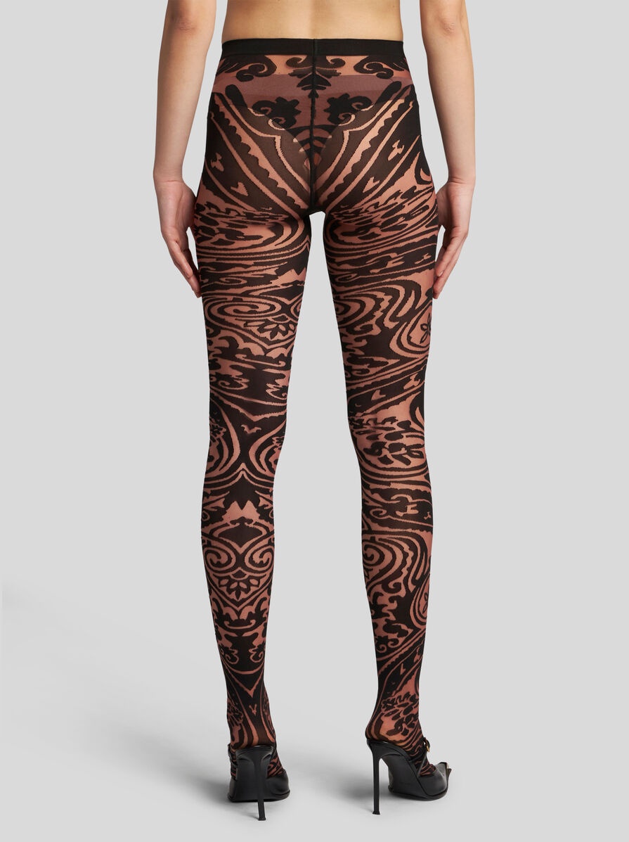 PAISLEY TATTOO TIGHTS - 4