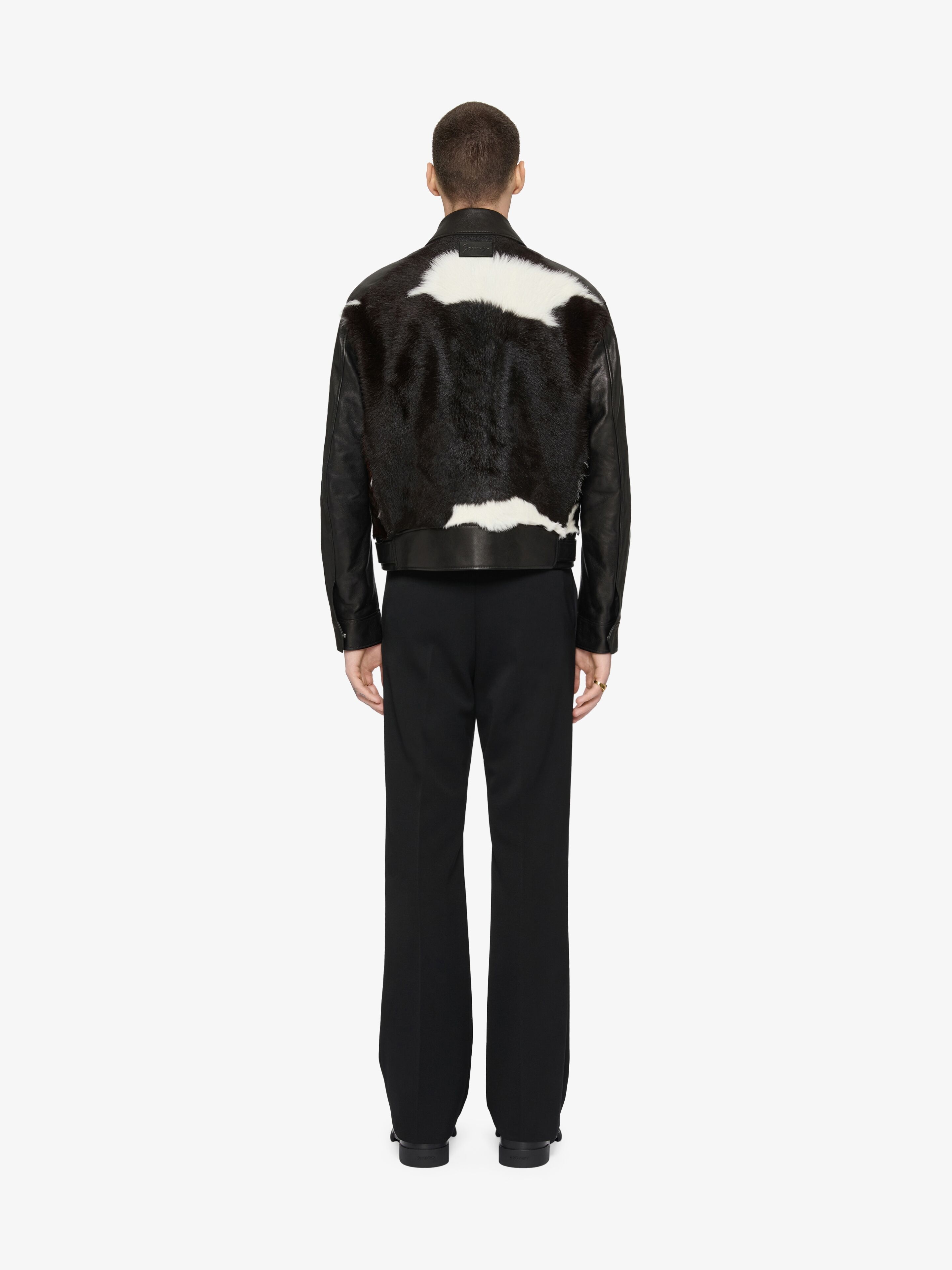 BIKER JACKET IN CALFSKIN LEATHER - 3