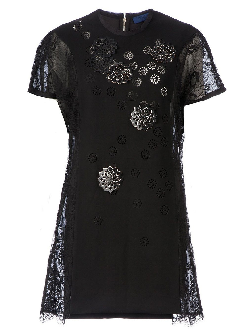semi sheer shift dress 1