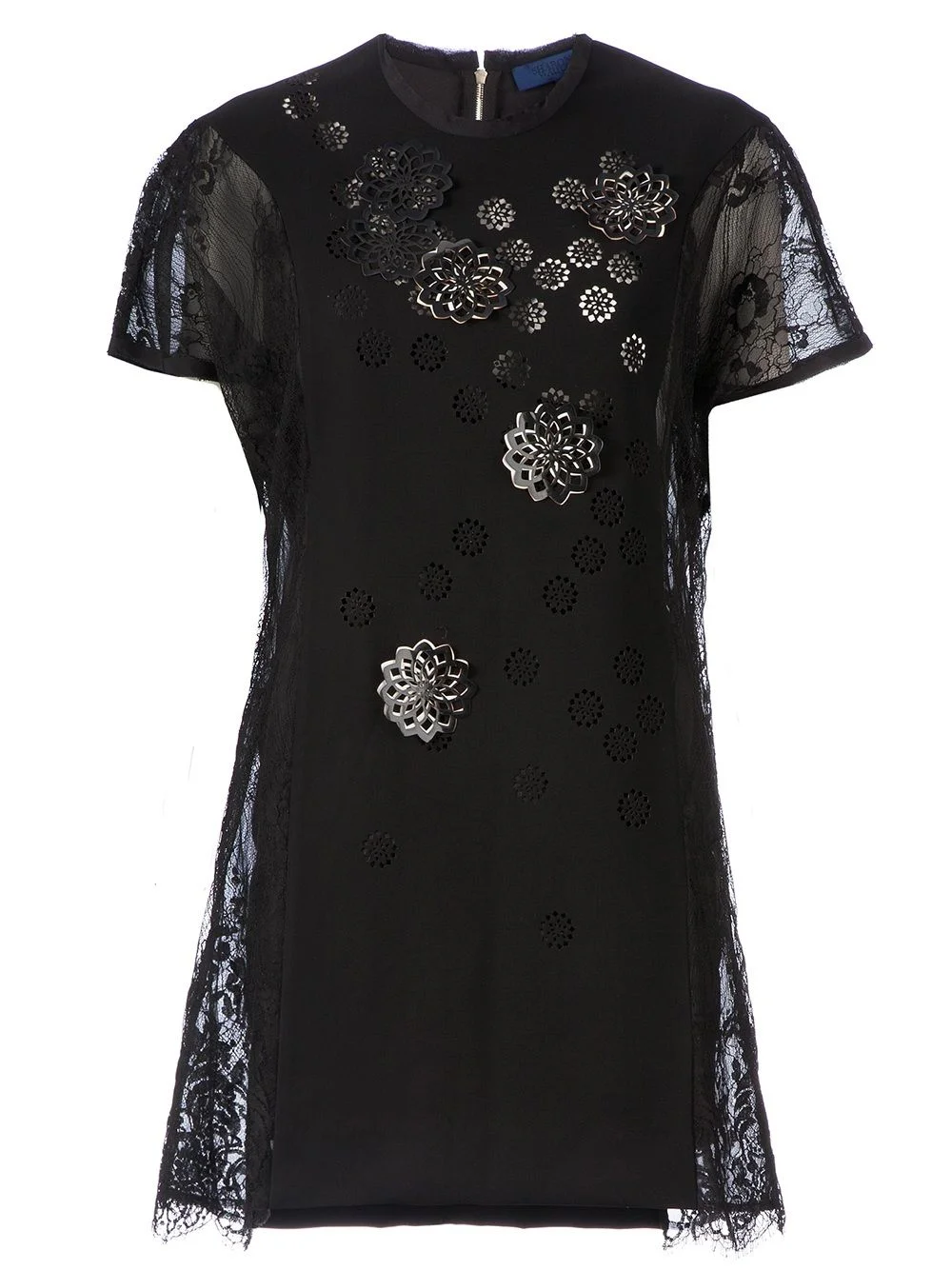 semi sheer shift dress - 1
