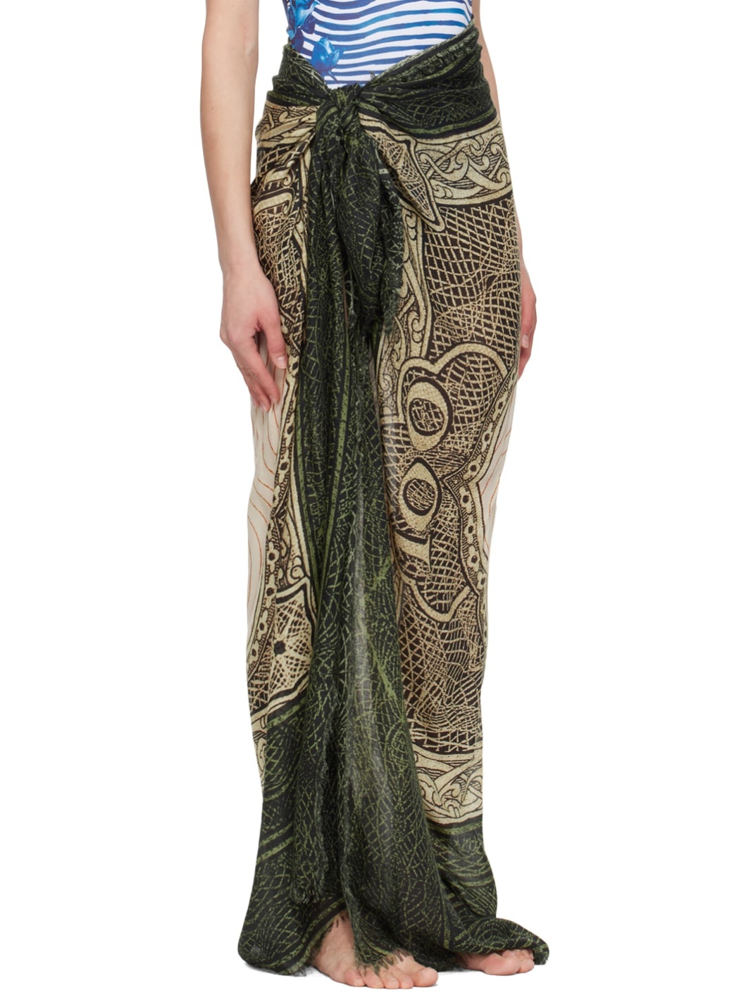 Green & Off-White 'The Cartouche' Cover Up - 2