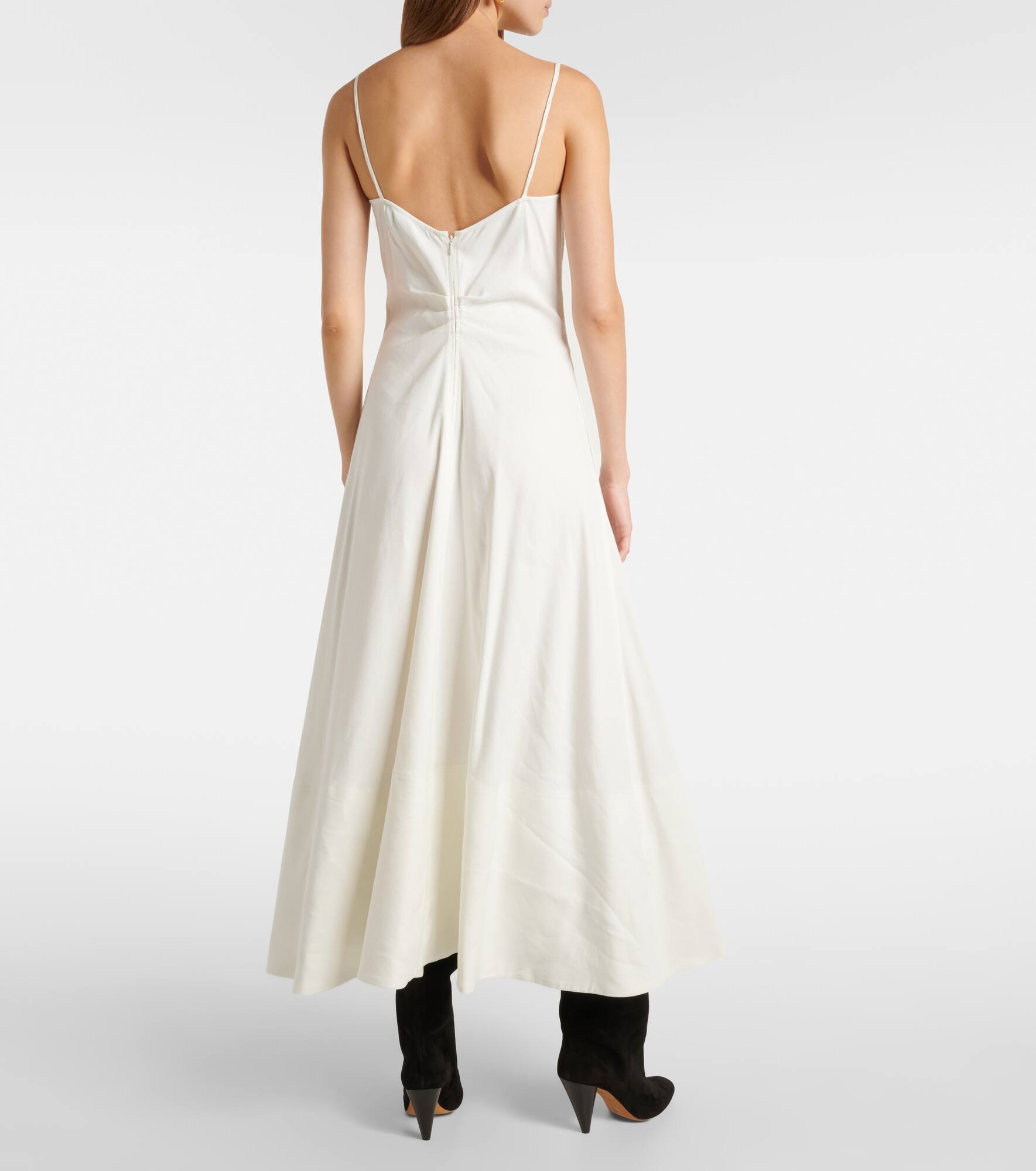 Ruby linen-blend midi dress - 3