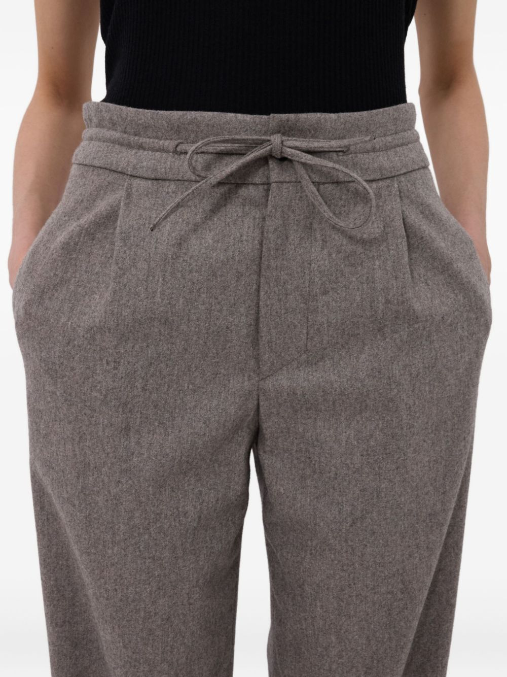 Harlem pleated drawstring trousers - 5