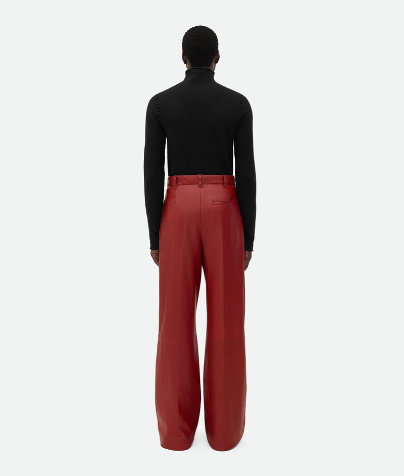 Leather Wide Leg Trousers 3