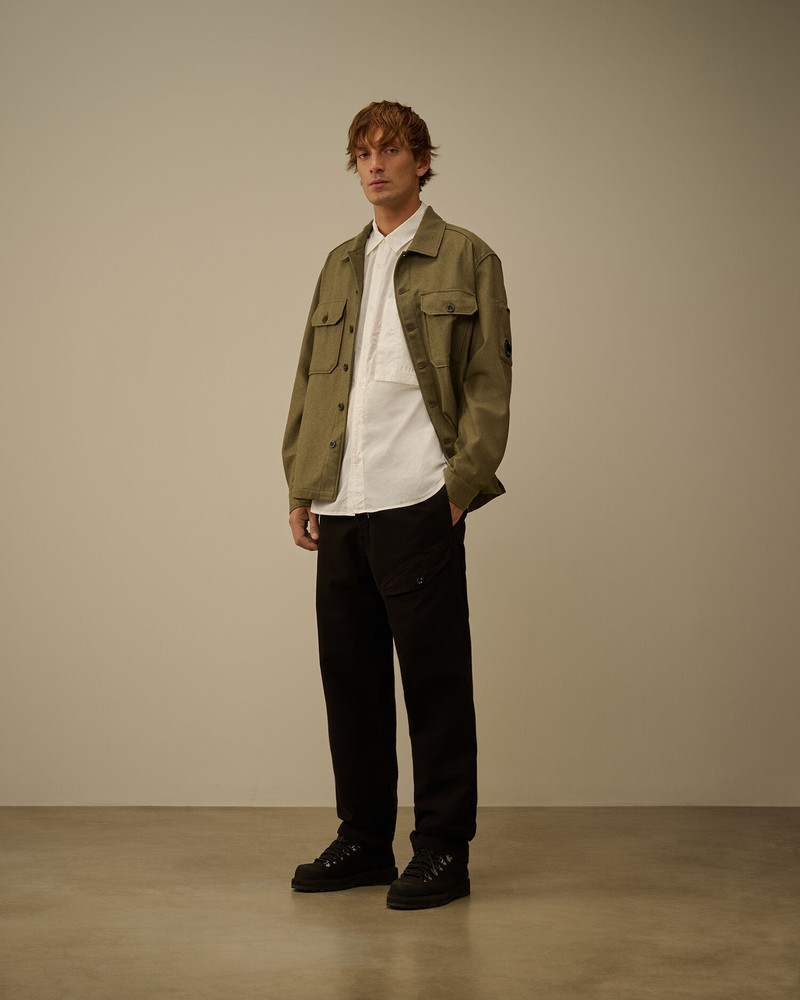 C.P. Company Popeline Longsleeve Logo Button Shirt outlook
