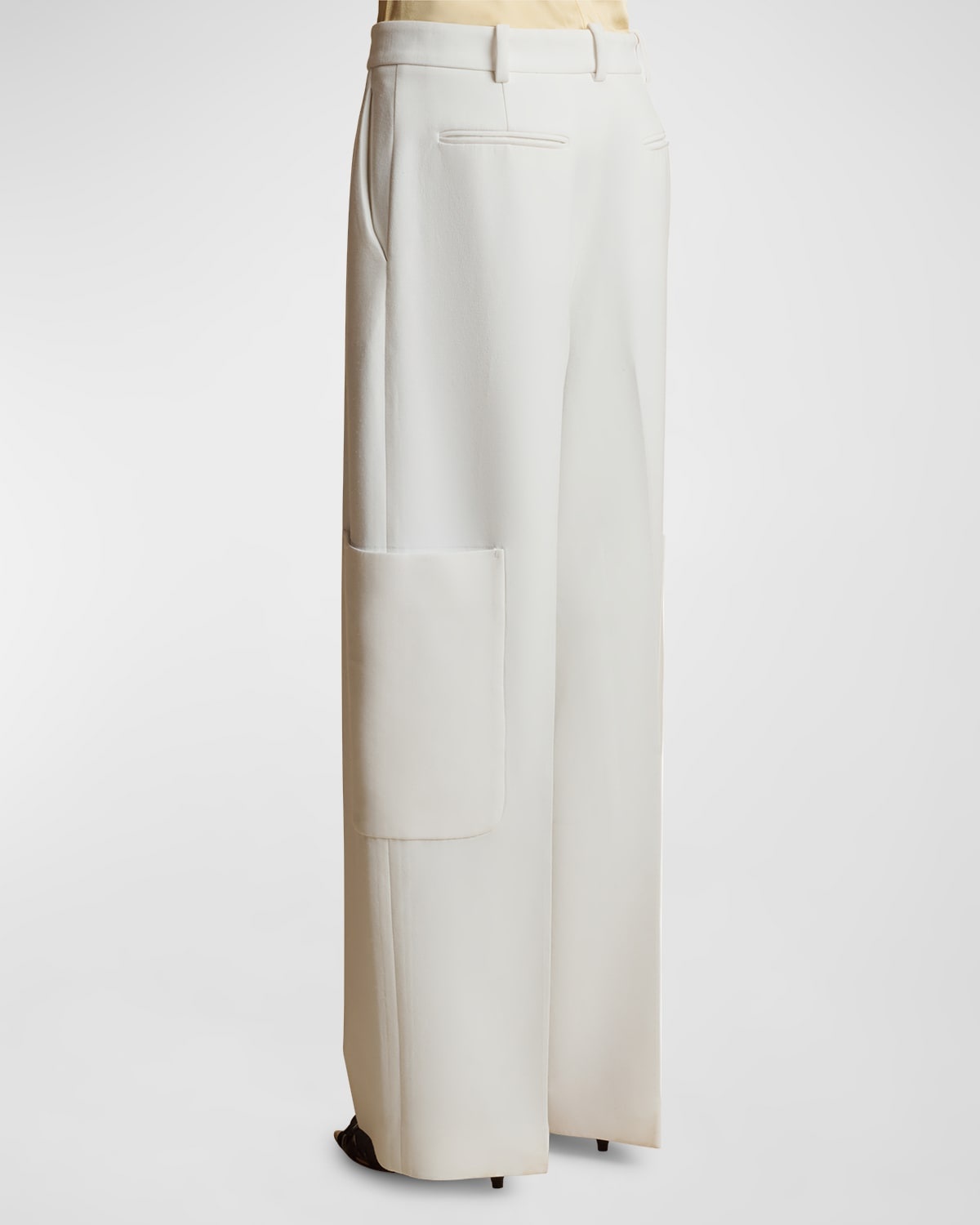 Caiton Patch-Pocket Wide-Leg Pants - 3