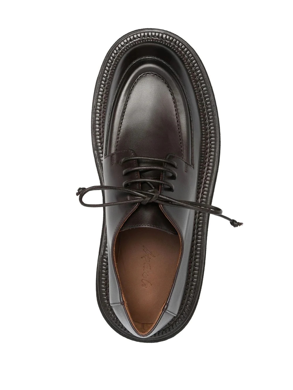 chunky-sole lace up shoes - 4