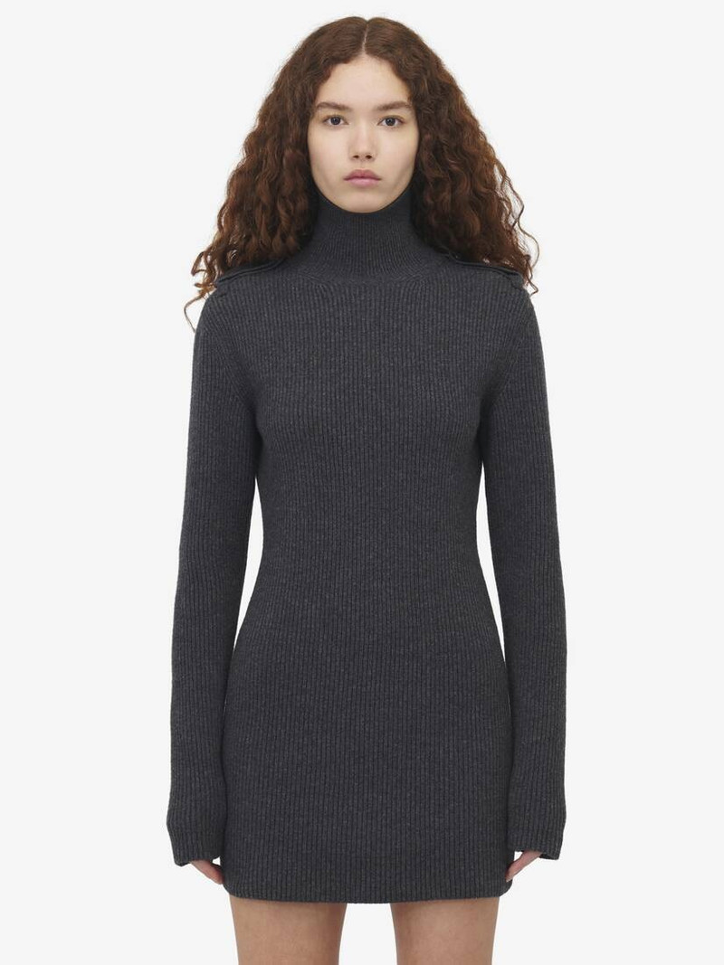 Ribbed Knit Mini Dress 5