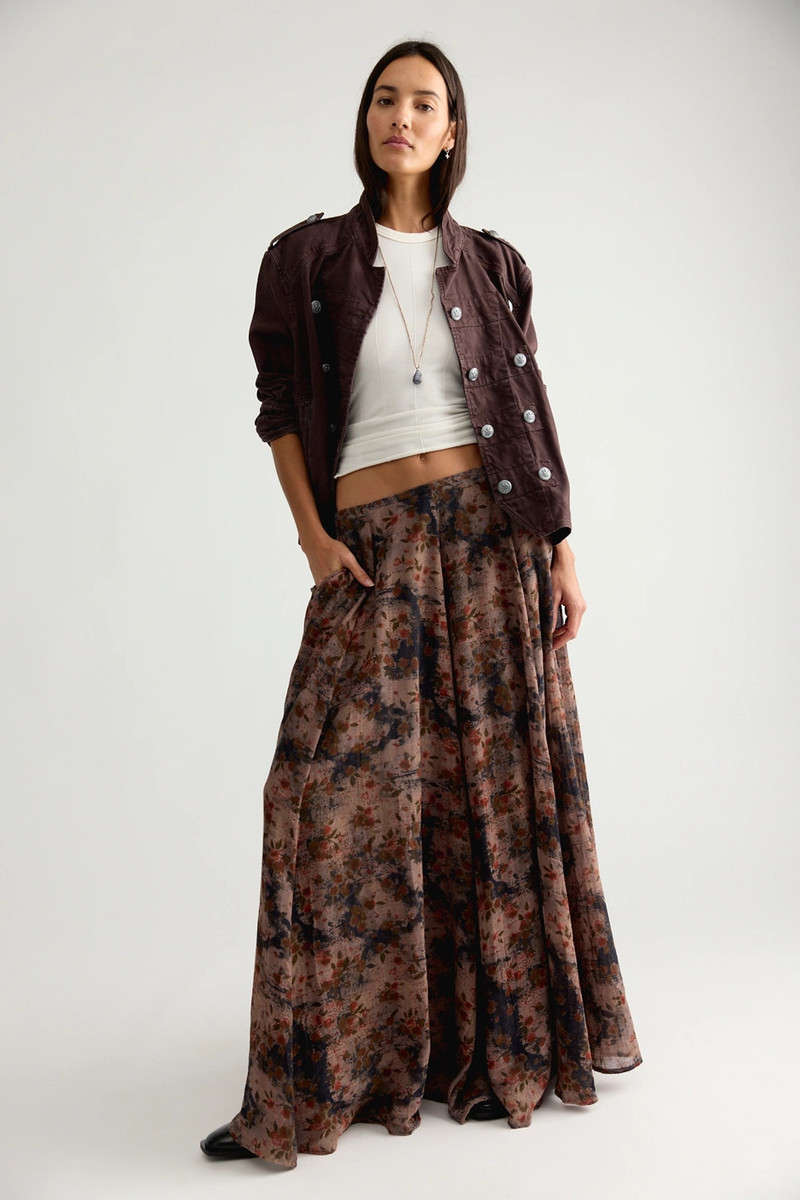 Ives Printed Maxi Skirt 1