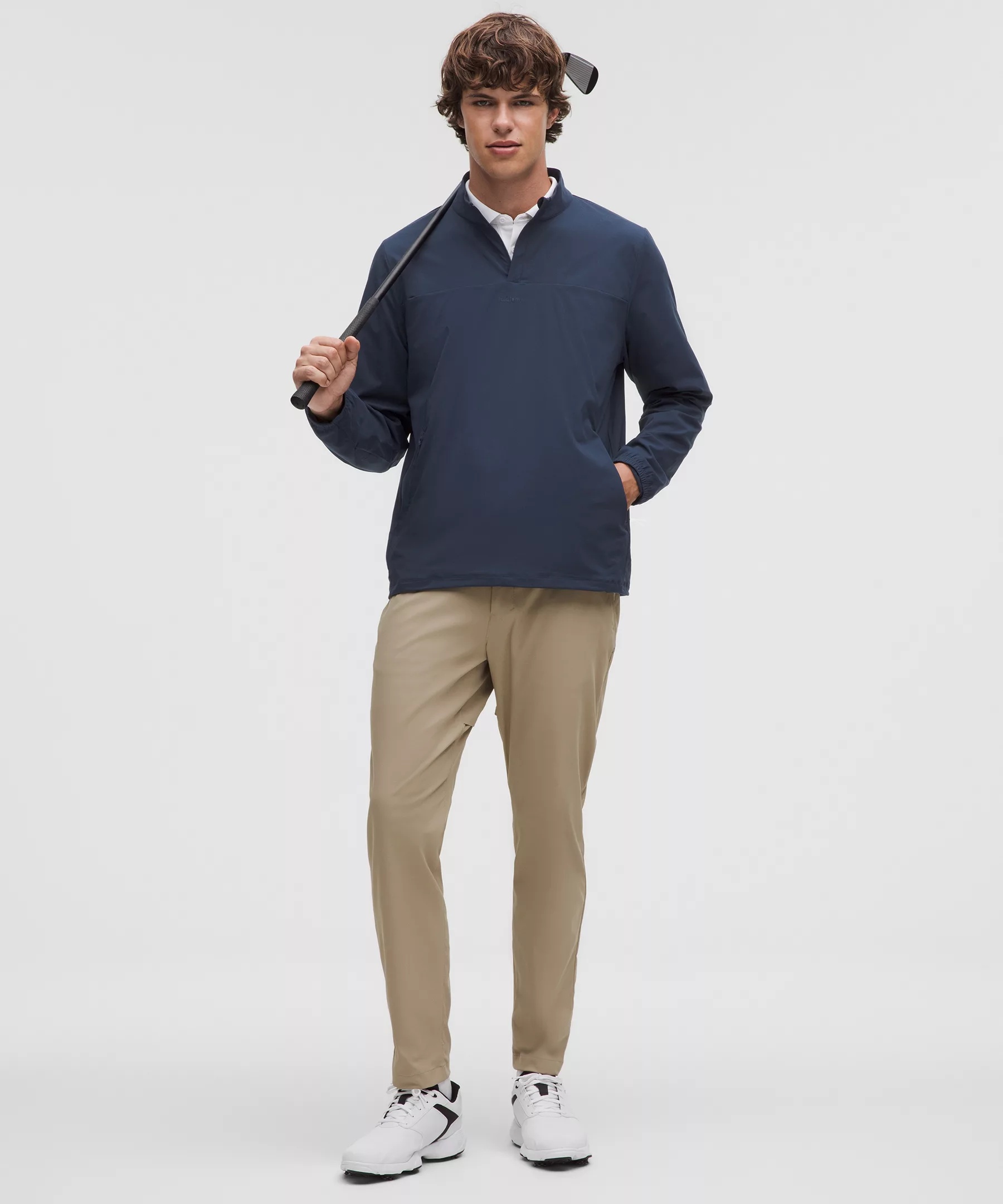 Windproof Golf Pullover Quarter-Zip Jacket - 8