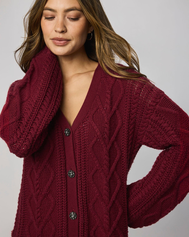 Splendid Harlow Heart Cardigan outlook