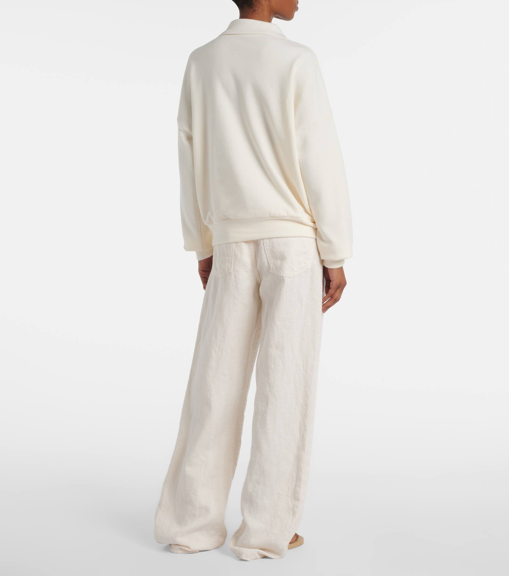 Corzas cotton and cashmere polo sweater - 3