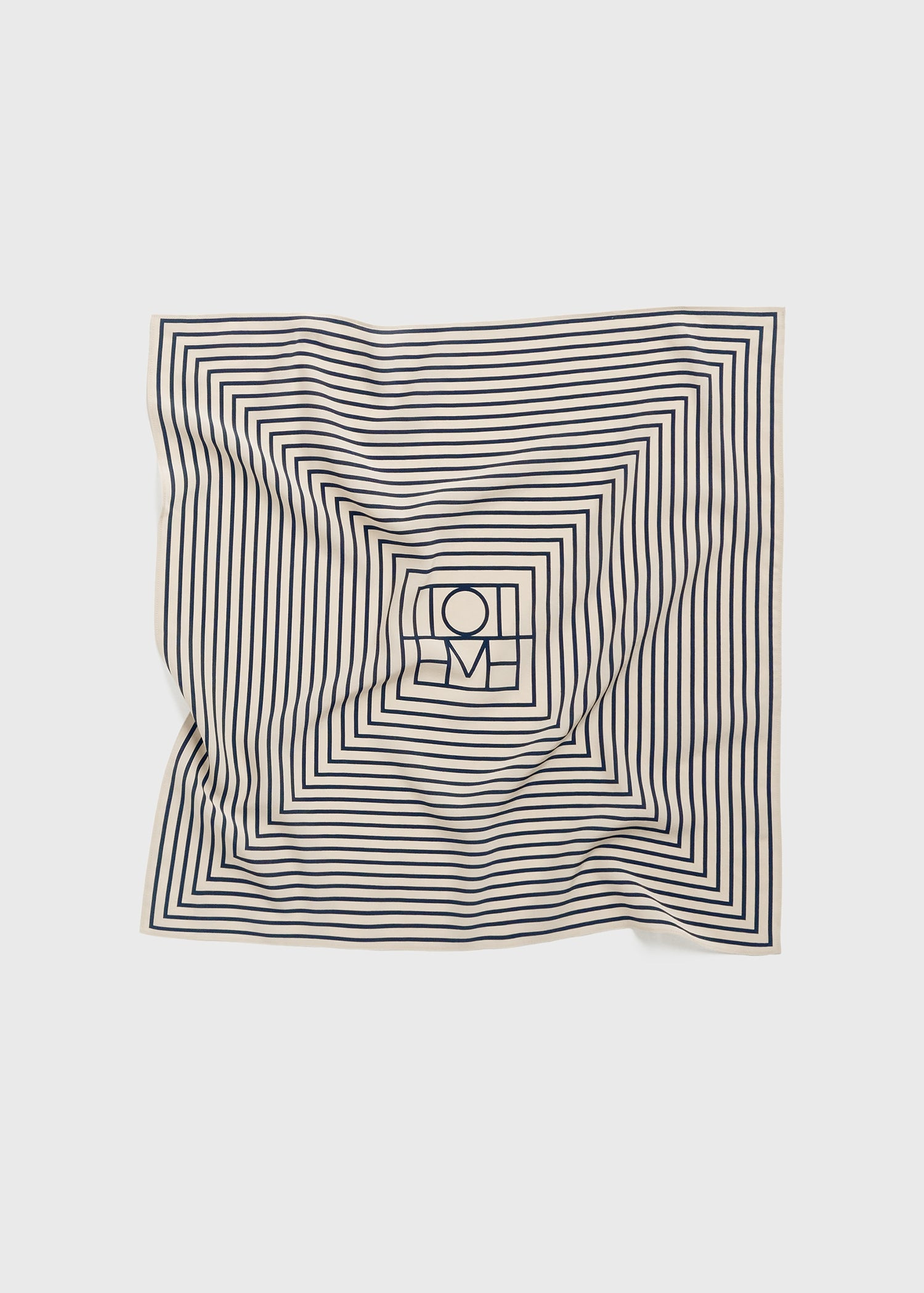 Signature monogram silk scarf crème - 7