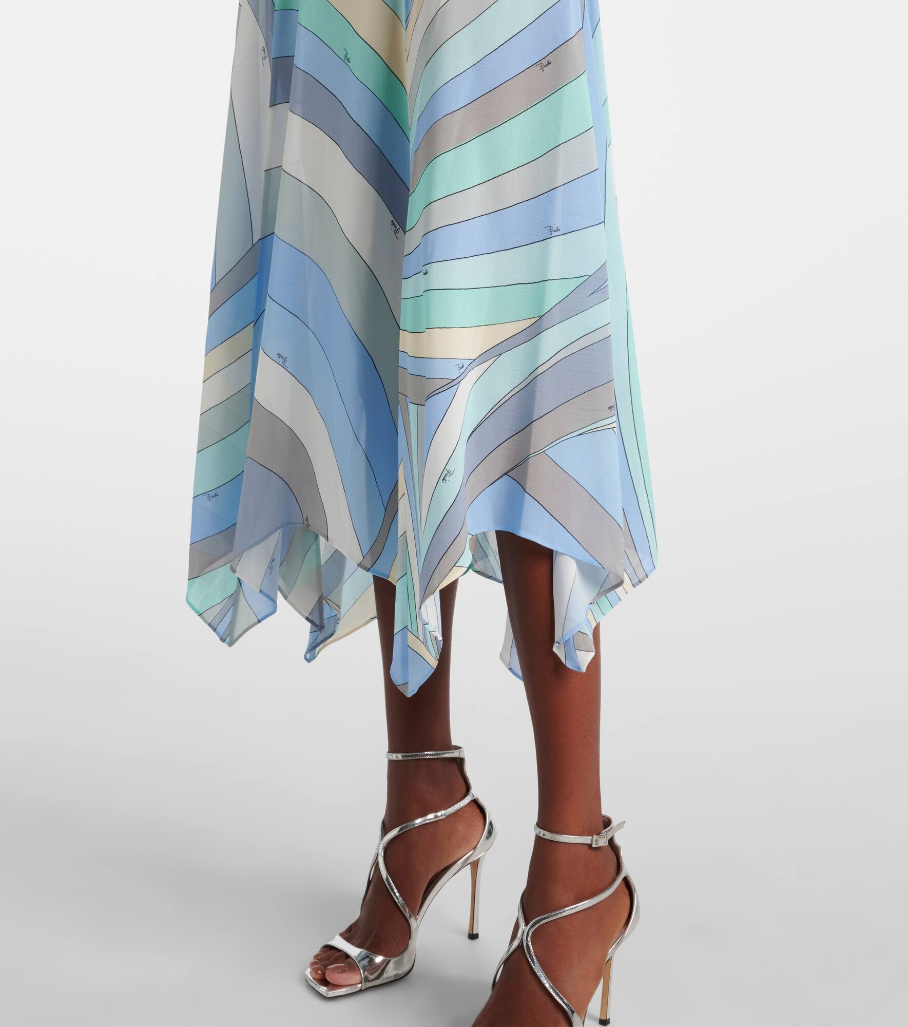 Iride draped jersey muslin midi dress - 5