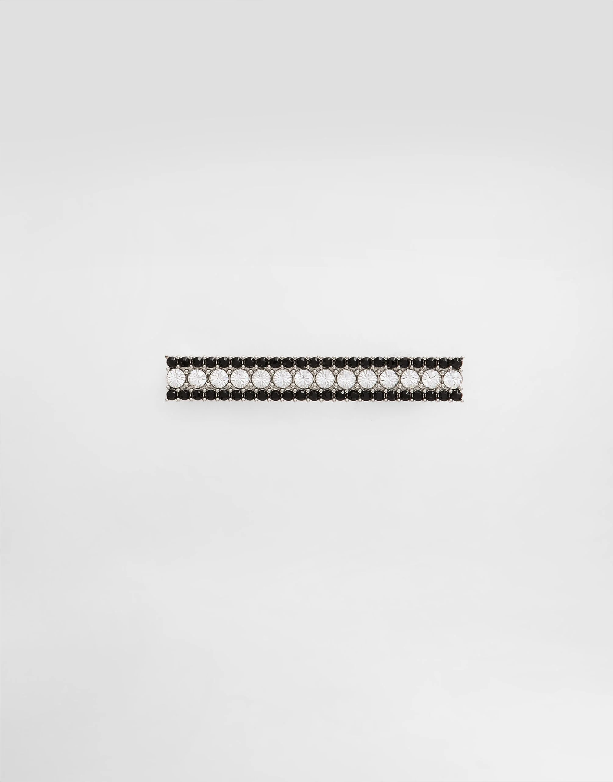 Metal rhinestone-detailed tie clip - 1