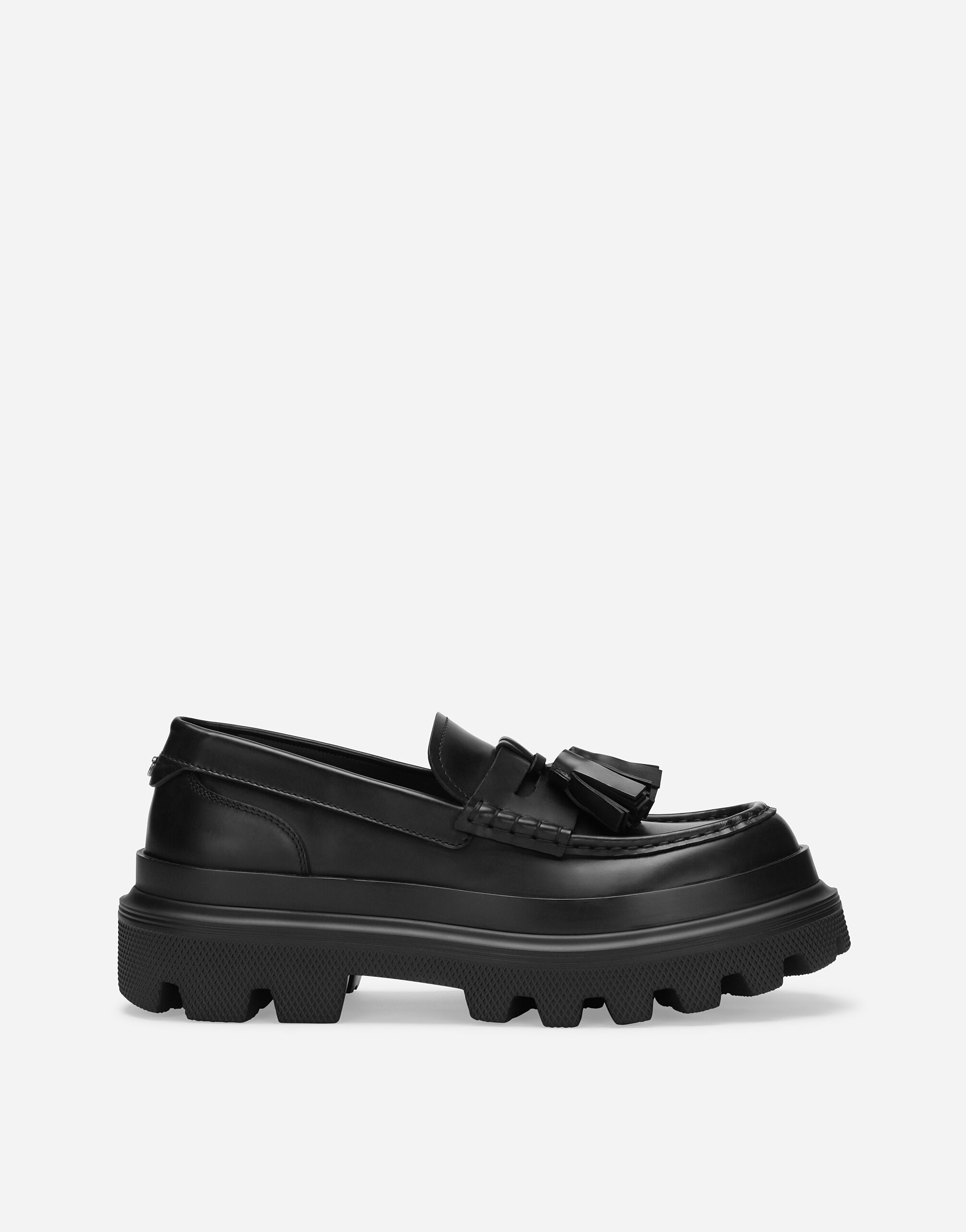 Brushed calfskin loafers - 1
