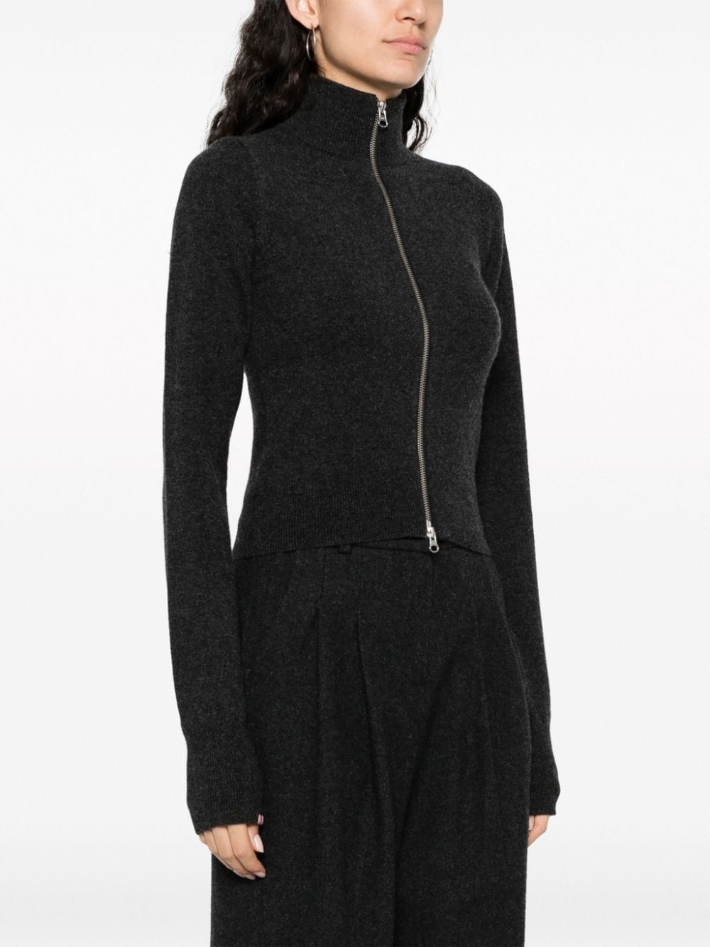 Lemon cashmere-blend cardigan - 5